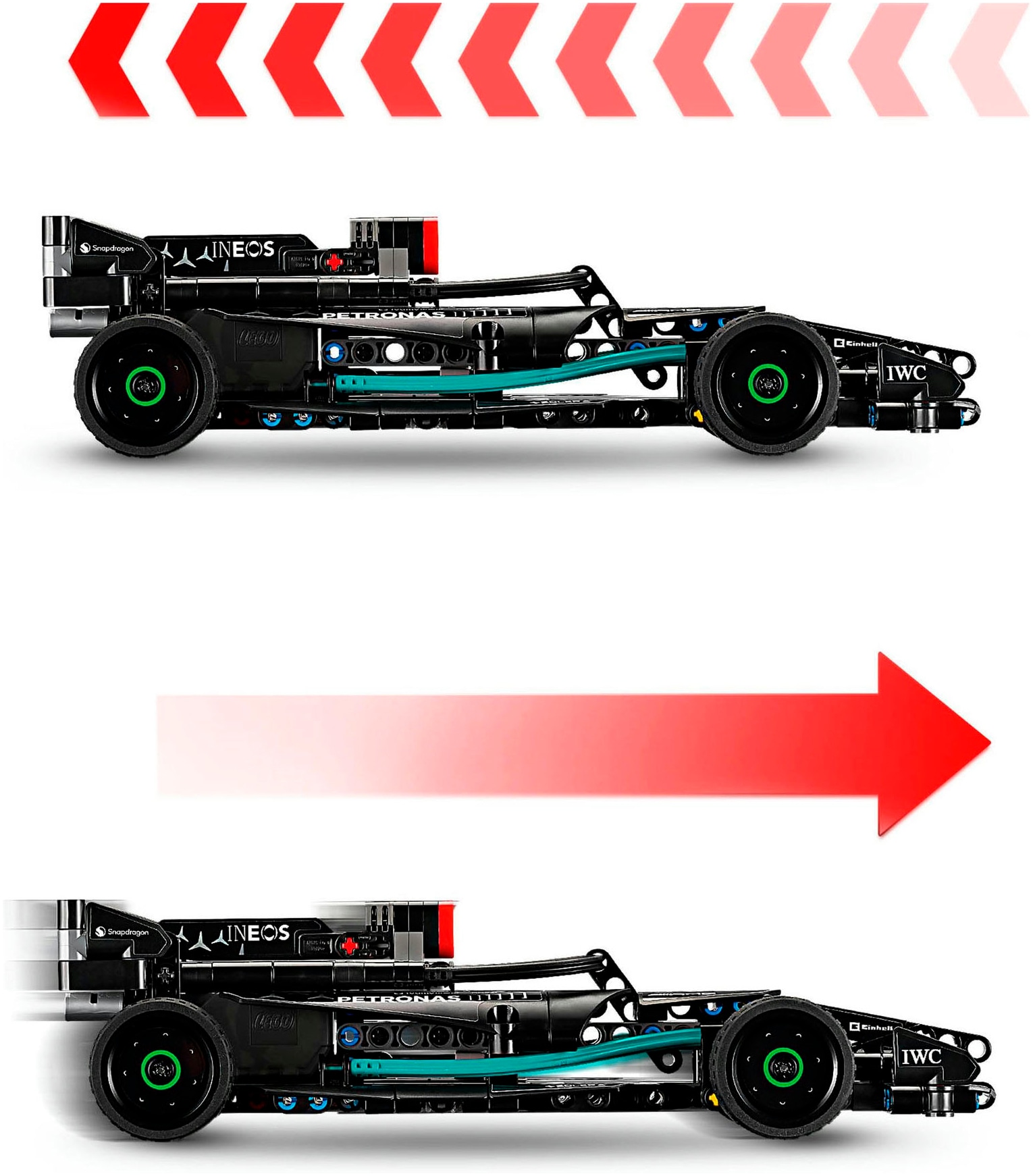 LEGO® Konstruktionsspielsteine »Mercedes-AMG F1 W14 E Performance Pull-Back (42165), LEGO® Technic«, (240 St.), Made in Europe