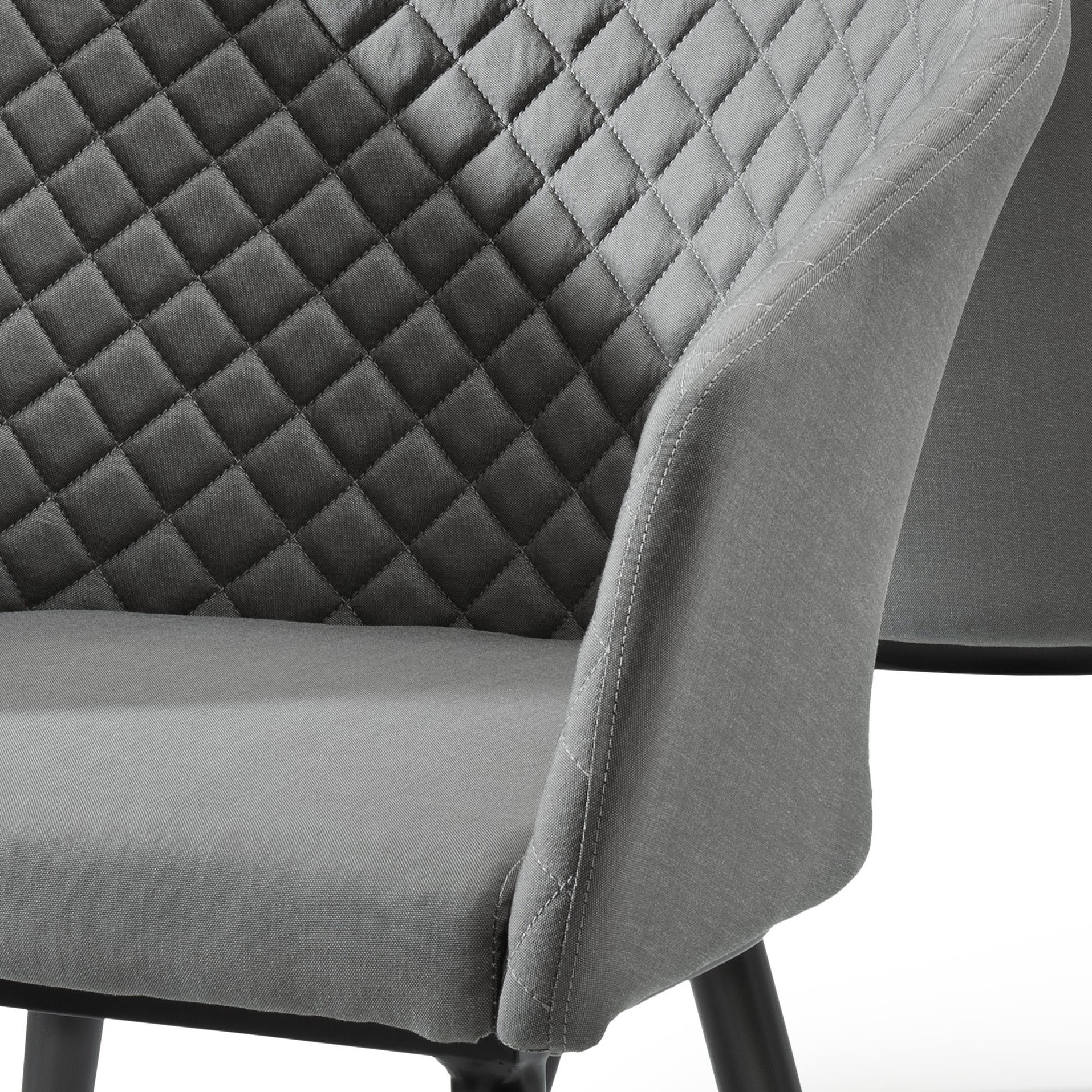 Destiny Garten-Essgruppe »MODENA BARLETTA 4 Se + Tisch Ø110 cm, grau/ anthrazit« Set, 5 Stk. tlg. Aluminium, Olefin, HPL