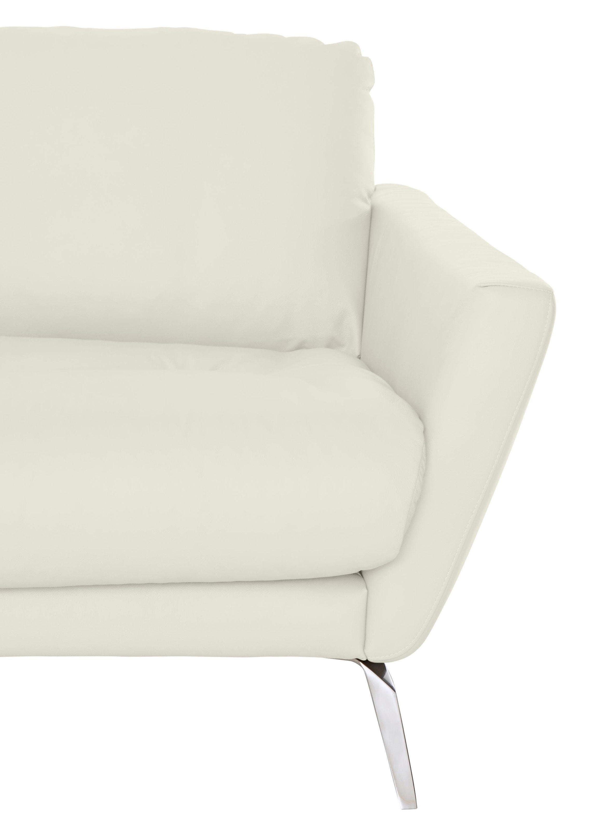 W.SCHILLIG Big-Sofa »softy«, mit dekorativer Heftung im Sitz, Füße Chrom glänzend
