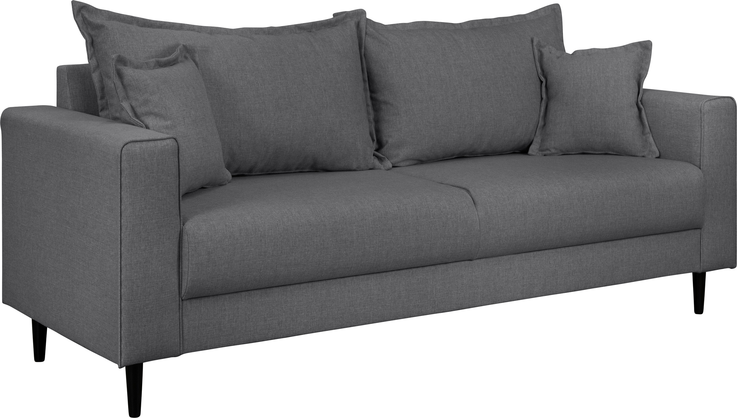 Home affaire 2-Sitzer »VEYRAS, hoher Sitzkomfort, Maße B/T/H: 162/84/76 cm«, mit Wellenunterfederung, incl. Rückenkissen und Zierkissen