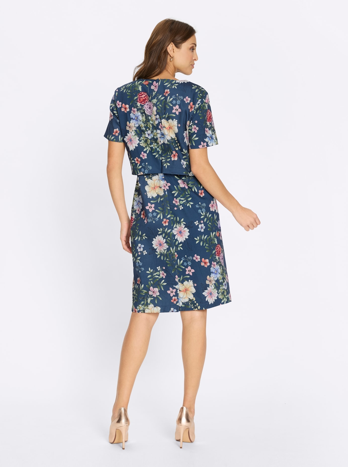 Lady Satinkleid »Druck-Kleid«