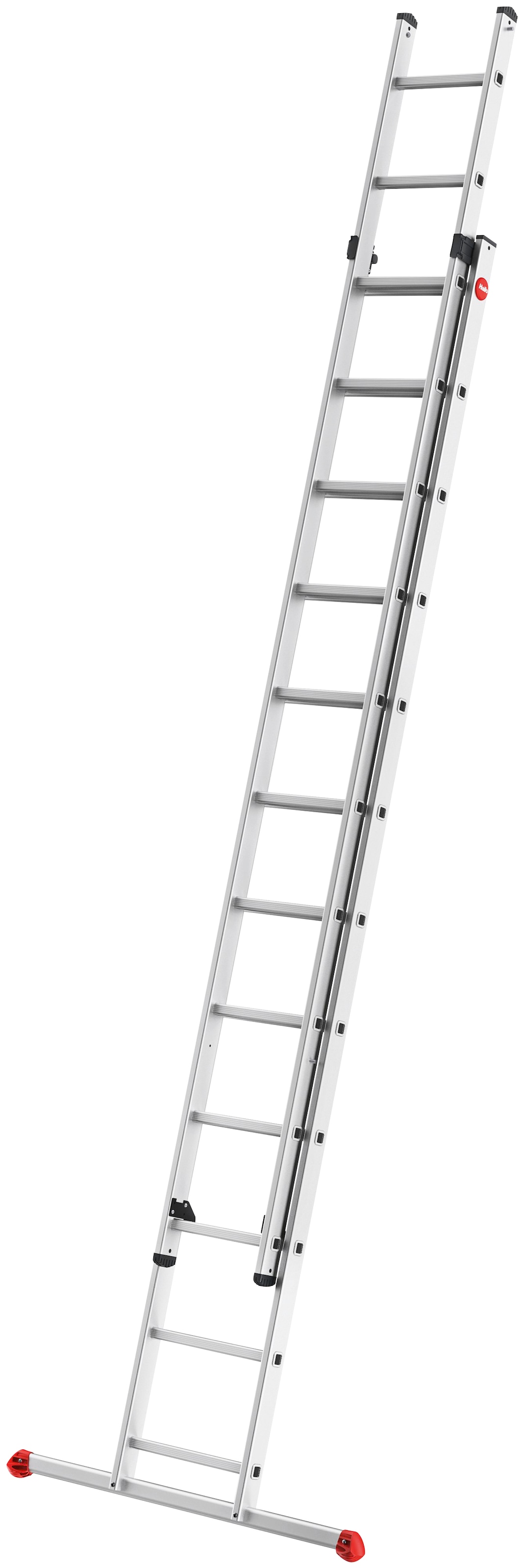 Hailo Anlegeleiter »S80 ProfiStep duo«, Aluminium-Schiebeleiter 2-teilig 2x12 Sprossen