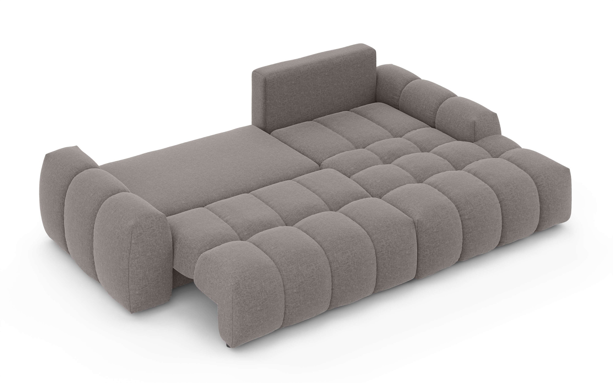 INOSIGN Ecksofa »AZITA klein optionale Schlafsofa mit Bettkasten, B/T/H: 270/166,5/84cm«, L-Form mit Wellenunterfederung, Bubble-Optik