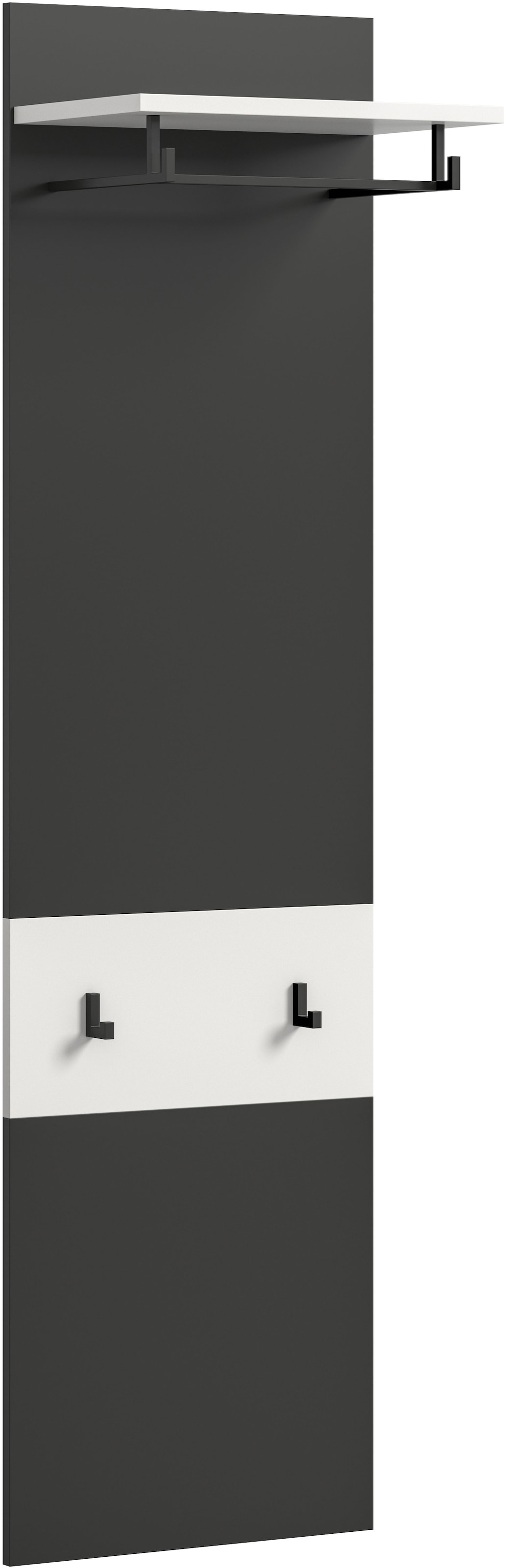 Home affaire Garderobenpaneel »REHAT, TOPSELLER!, Höhe 165 cm, Hutablage, 2 Haken, Garderobenstange« in verschiedenen Farben erhältlich, 1 Stk. tlg. Paneel, Wandboard, Garderobe, Garderobenleiste, Garderobenboard