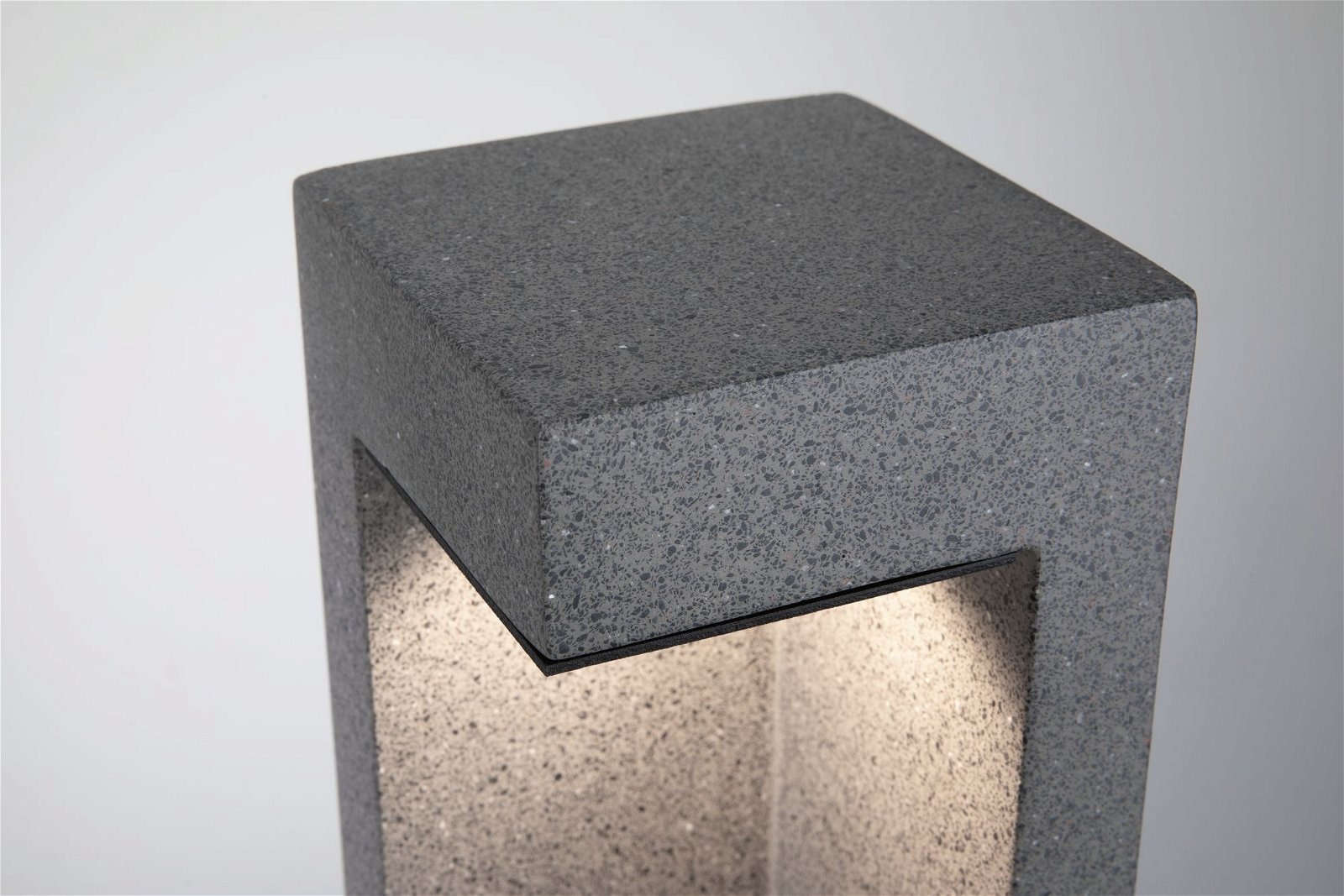 Paulmann LED Pollerleuchte »Concrea IP65 450mm 3000K 6,8W 200lm 230V schwarzer Sandstein Beton«, 1 flammig