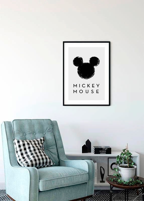 Schlafzimmer, (1 Silhouette«, Mouse Komar | XXL 3 Disney, »Mickey St.), mit Garantie Wohnzimmer kaufen online Jahren Kinderzimmer, Poster
