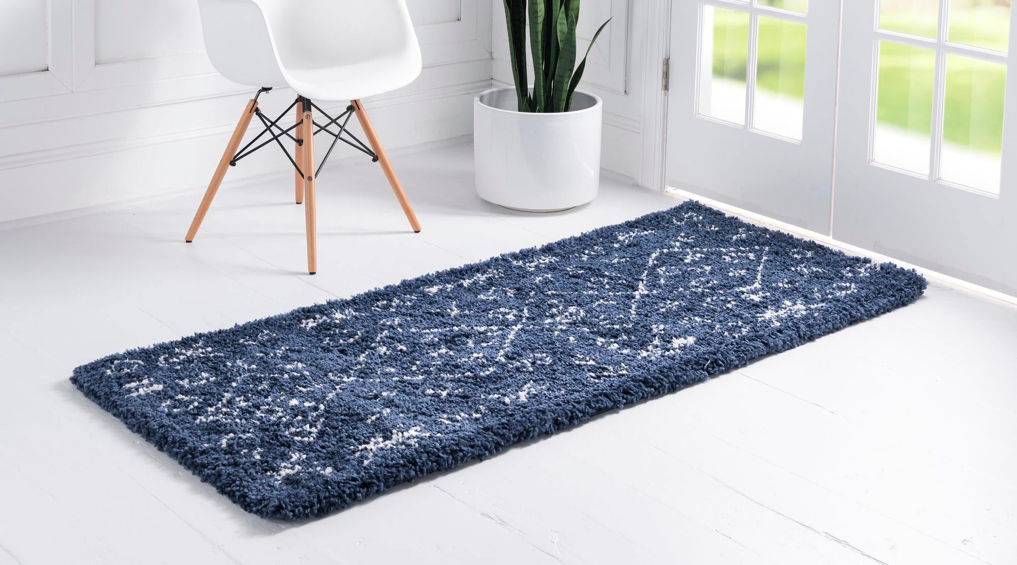 Myflair Möbel & Accessoires Hochflor-Läufer »Temara Shag Lagerräumung«, rechteckig, 51 mm Höhe, Teppich-Läufer, gewebt, Scandi Design, ideal im Flur & Schlafzimmer