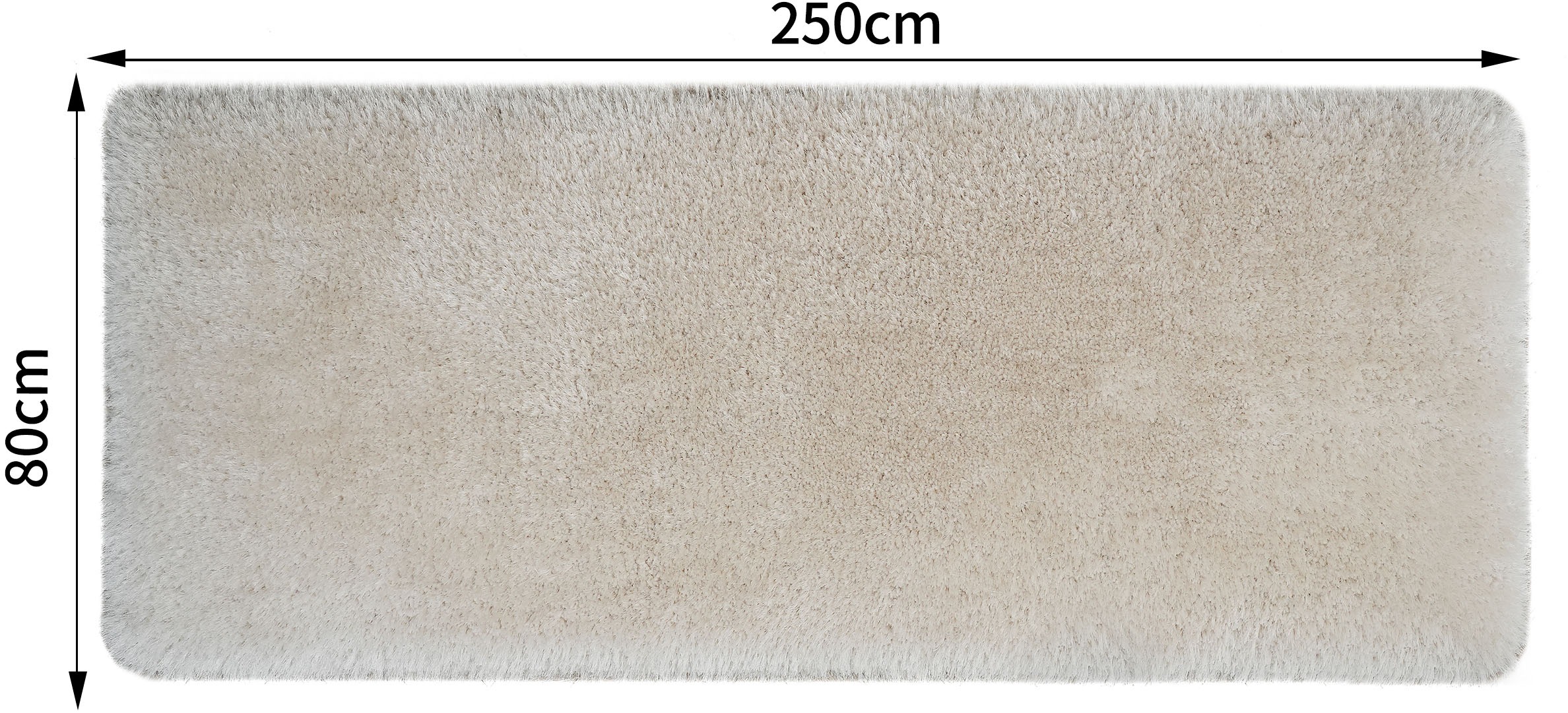 Guido Maria Kretschmer Home&Living Hochflor-Läufer »Micro exclusiv Teppich, sehr hoher Flor, weich durch Mikrofaser«, rechteckig, 78 mm Höhe, weich, Microfaser, unifarben, Schlafzimmer, Wohnzimmer, Esszimmer