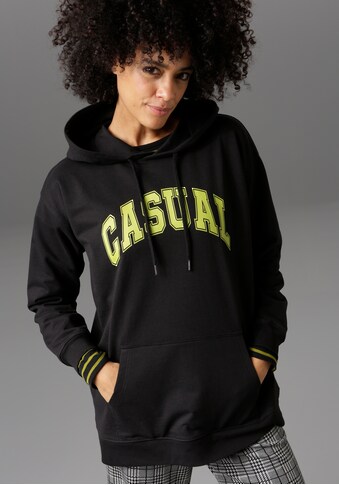 Aniston CASUAL Sweatshirt, Kapuze mit Bindeband kaufen
