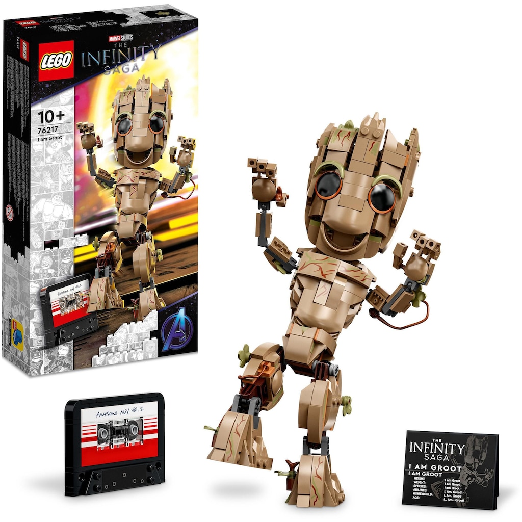 LEGO® Konstruktionsspielsteine »Ich bin Groot (76217), LEGO® Marvel«, (476 St.)