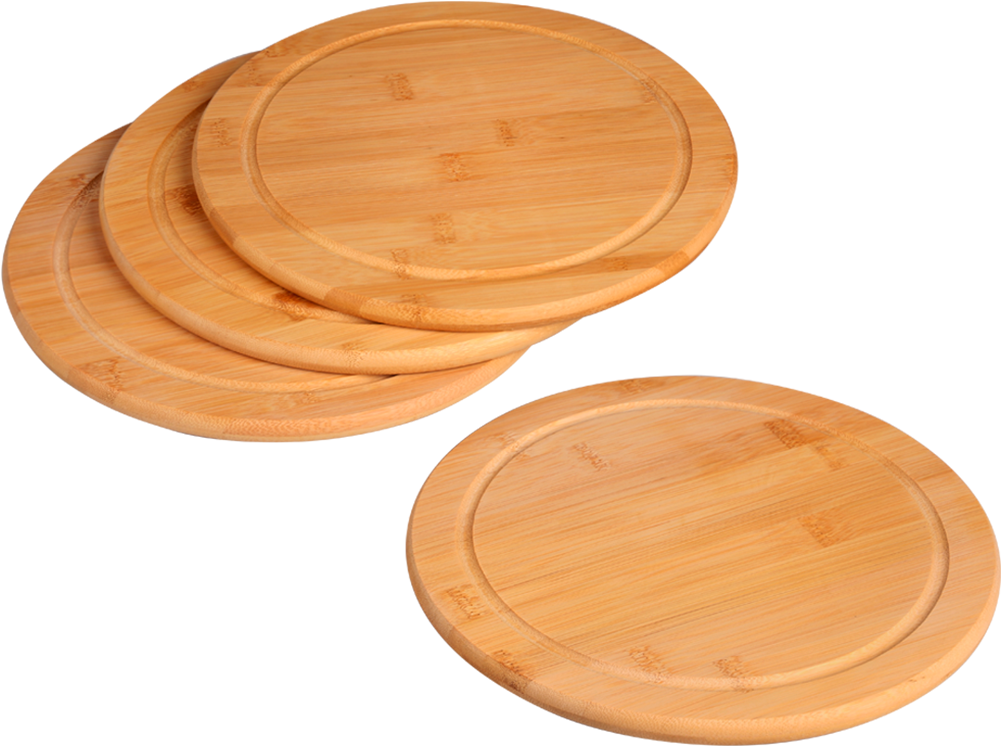 KESPER® Servierteller »Vesperteller 4er Set« mit Saftrille