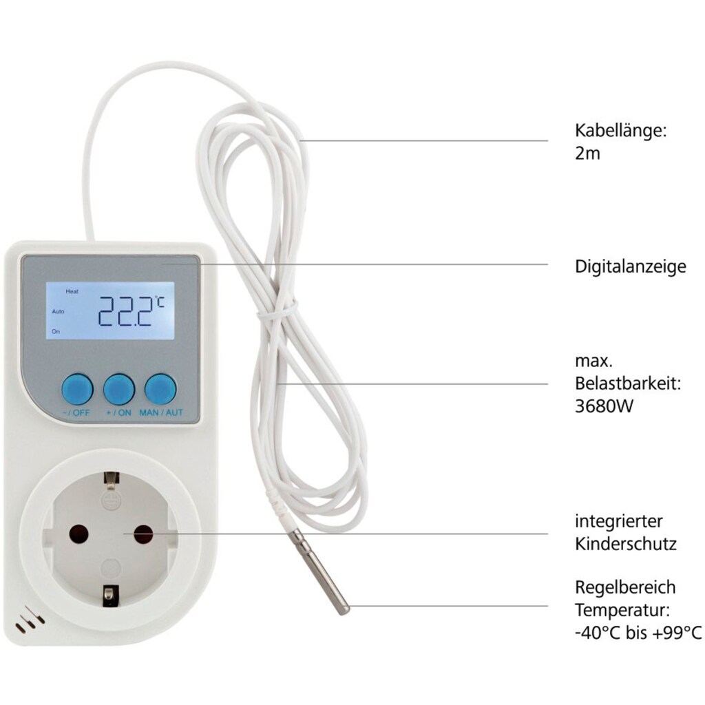 Xavax Raumthermostat »Steckdosen-Thermostat«