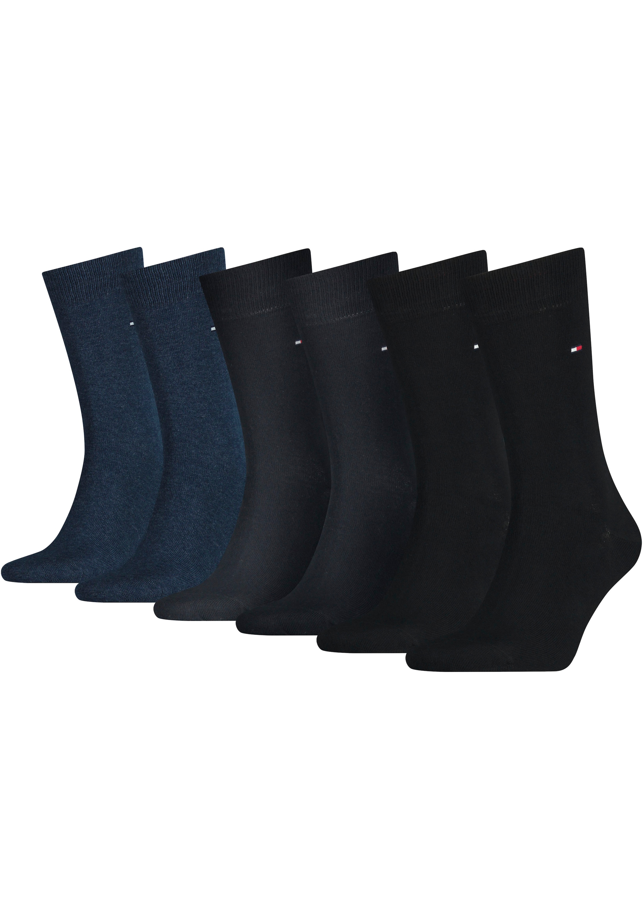 Tommy Hilfiger Socken, (Packung, 6 Paar), mit gekämmter Baumwolle