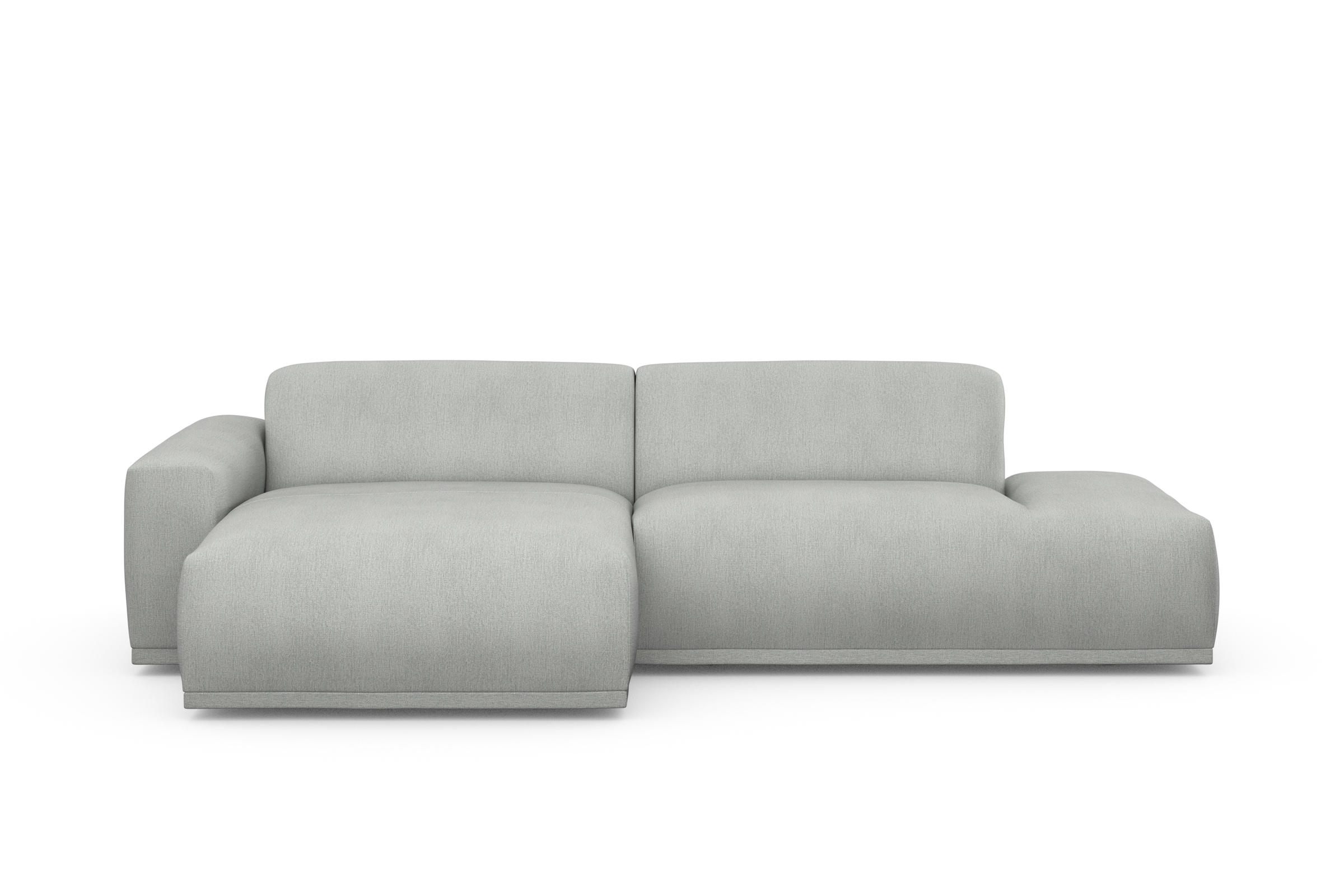 TRENDMANUFAKTUR Ecksofa Braga, aus 2 Teilen, moderner Cord-Stoff