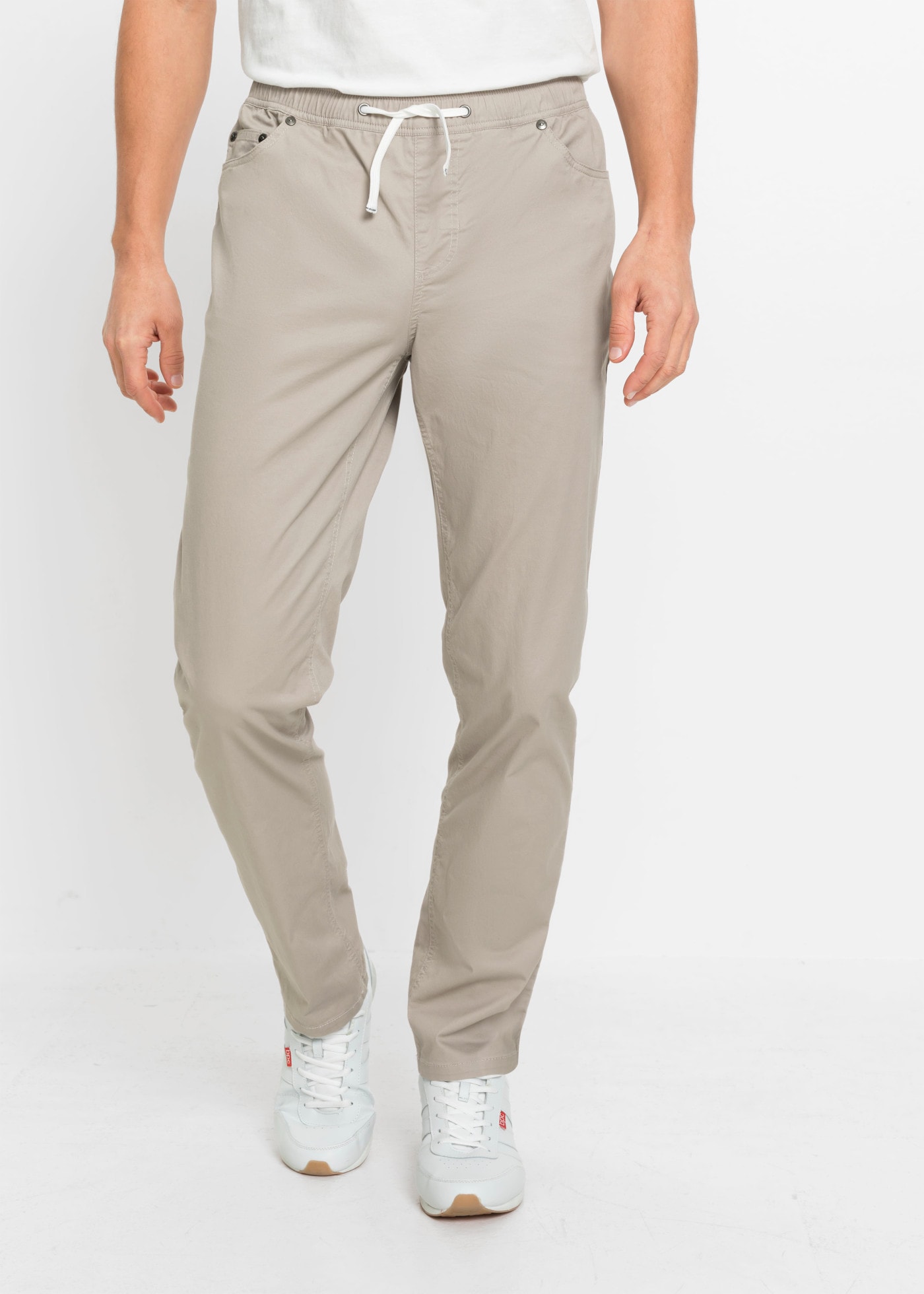 bonprix Schlupfhose  mit elastischem Bund, Regular Fit, aus Baumwolle und Elasthan