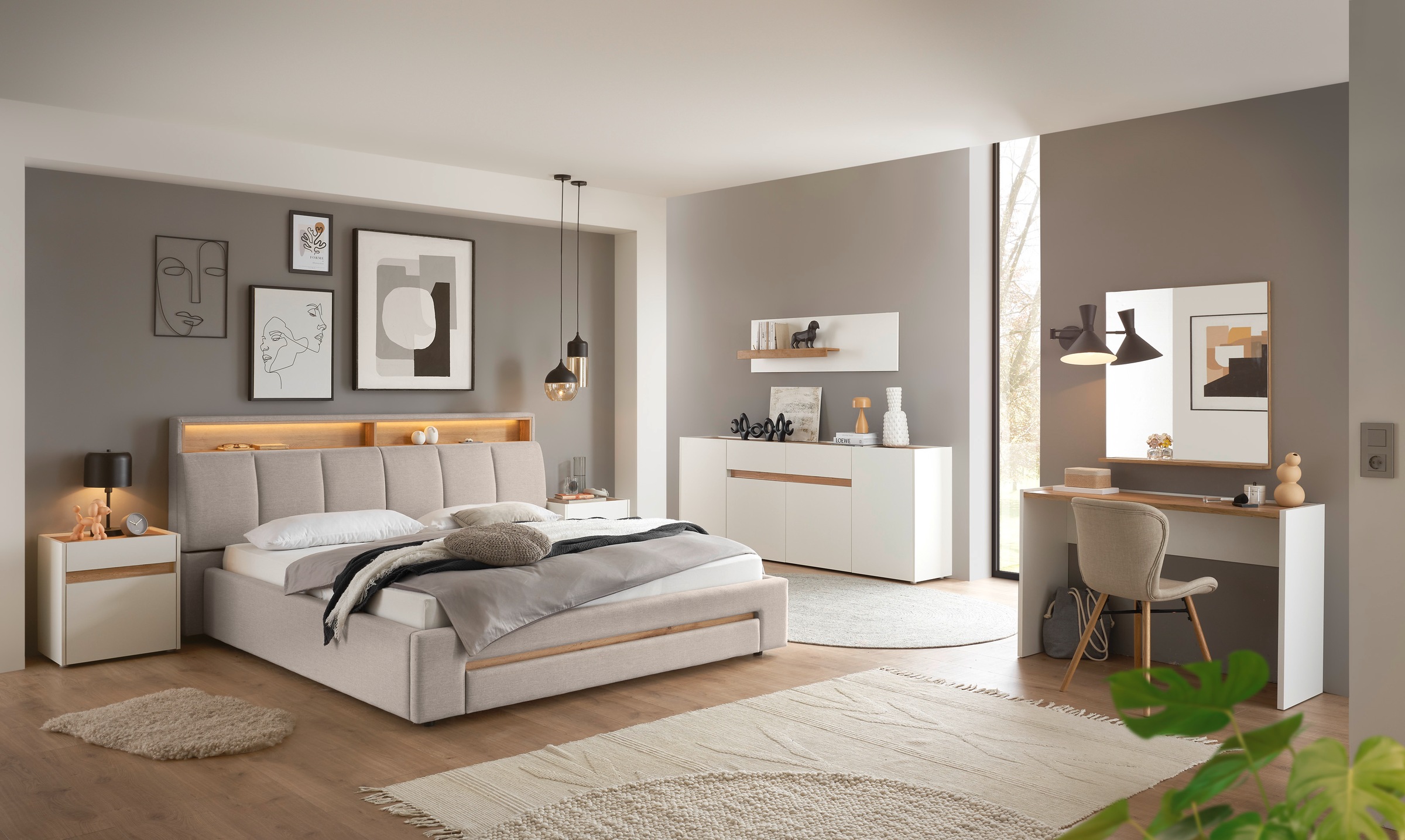 INOSIGN Nachtkommode »CiTY/GiRON, Nachttisch, Nachtschrank, Bestellschrank, Nachtkonsole«, in zwei Farben erhältlich, Stauraumfach und Schublade