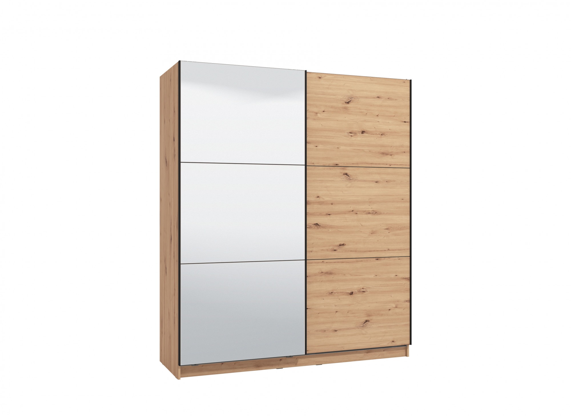 INOSIGN Schwebetürenschrank »Sierra Kleiderschrank mit Spiegel Wäscheschrank Garderobe«, Topseller INKLUSIVE Inneneinteilung, FSC-Zertifiziert