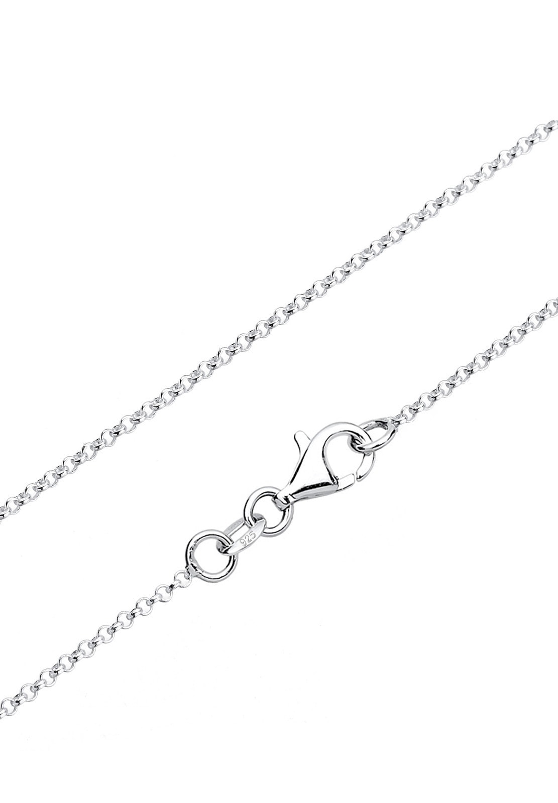 Elli DIAMONDS Silberkette »Halskette V-Kette mit Dreieck Diamant Weiß (0.045 ct) 925 Sterling Silber«