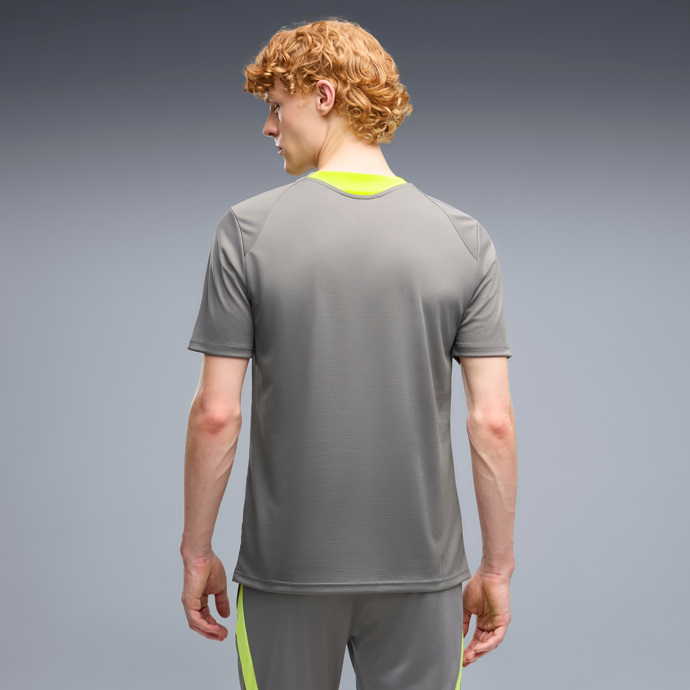 PUMA Fußballtrikot »BVB TRAINING JERSEY« mit sportlichem Stil, Kurzarmdesign, gemusterte Optik, Slim Fit