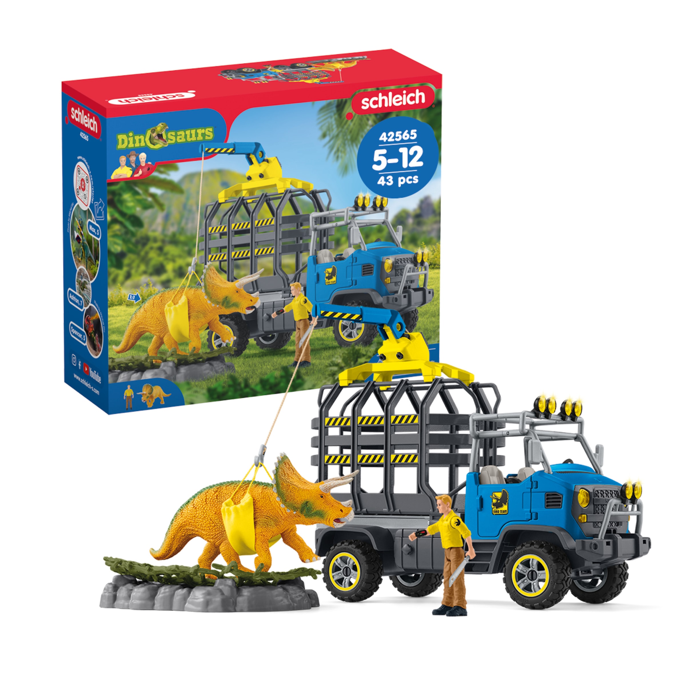 Schleich® Spielwelt »DINOSAURS, Dinosaurier Truck Mission (42565)«