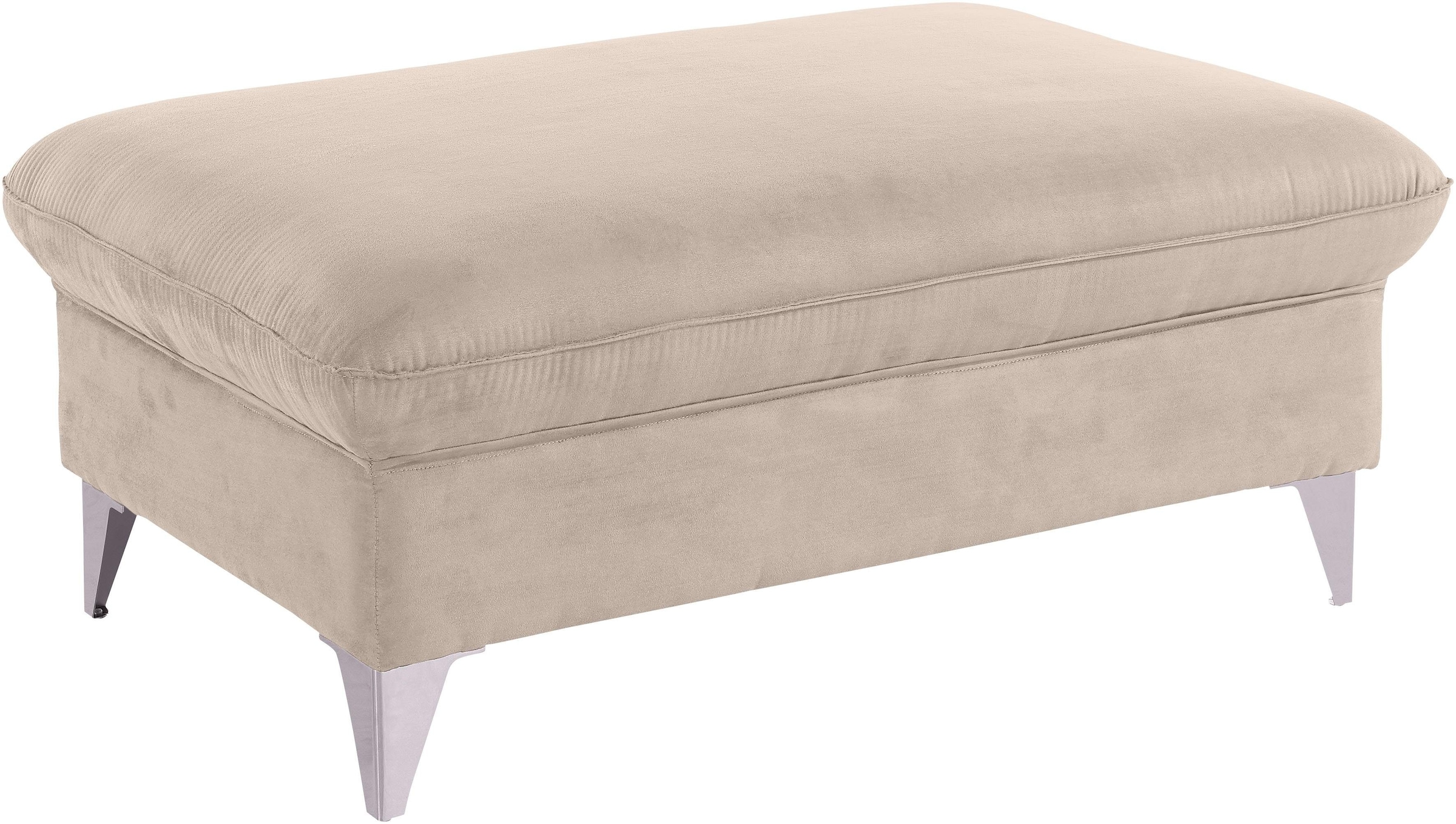 COTTA Polstergarnitur »Caluso L-Form«, Set bestehend aus: Ecksofa mit Kopfteilverstellung & Hocker