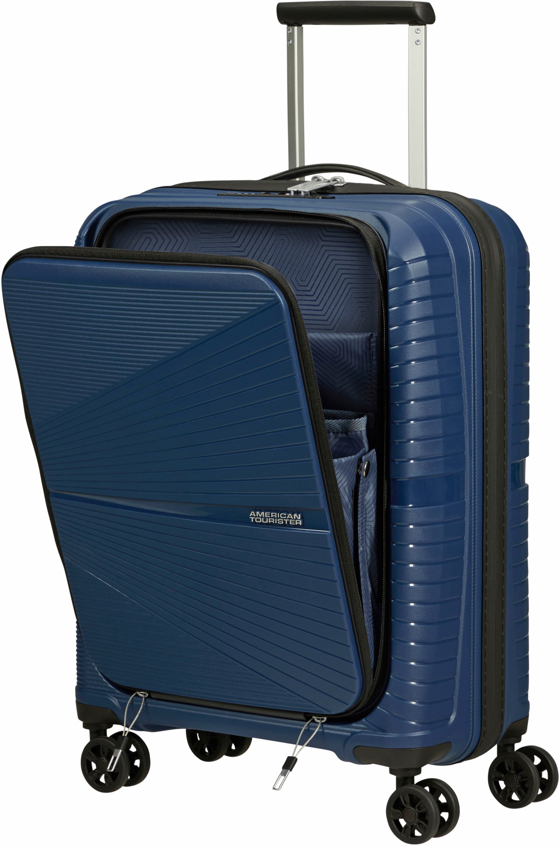 American Tourister® Hartschalen-Trolley »AIRCONIC 55«, 4 Rollen, mit 15,6-Zoll Laptopfach, Tabletfach und USB-Schleuse