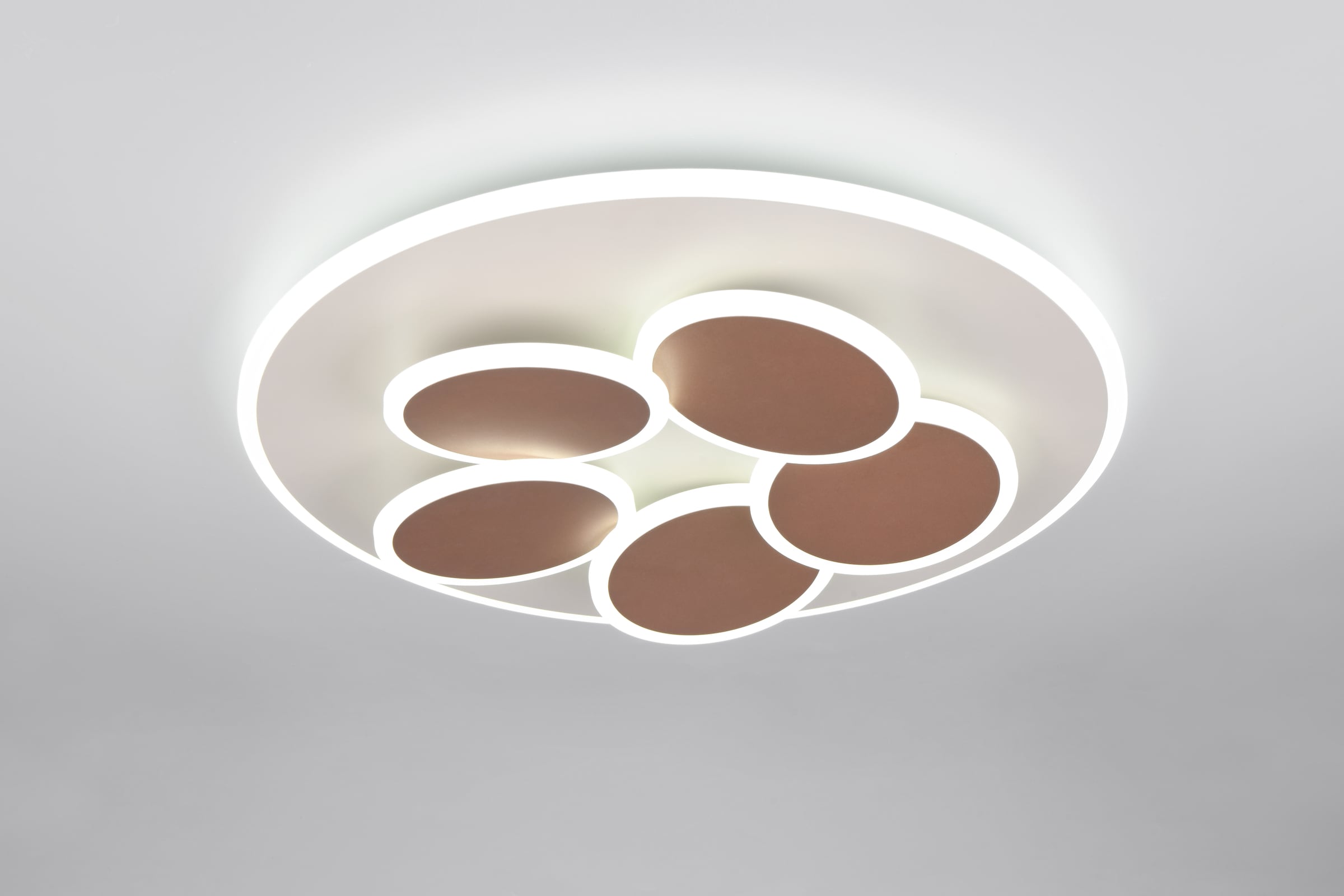 TRIO Leuchten LED Deckenleuchte »MANDALA, LED Deckenlampe mit Fernbedienung, dimmbar CCT Nachtlicht« LED-Board 1 Stk. warmweiß - kaltweiß Memory- und Timerfunktion 4200 Lumen warm- bis kaltweiß 2700-6500K 35W