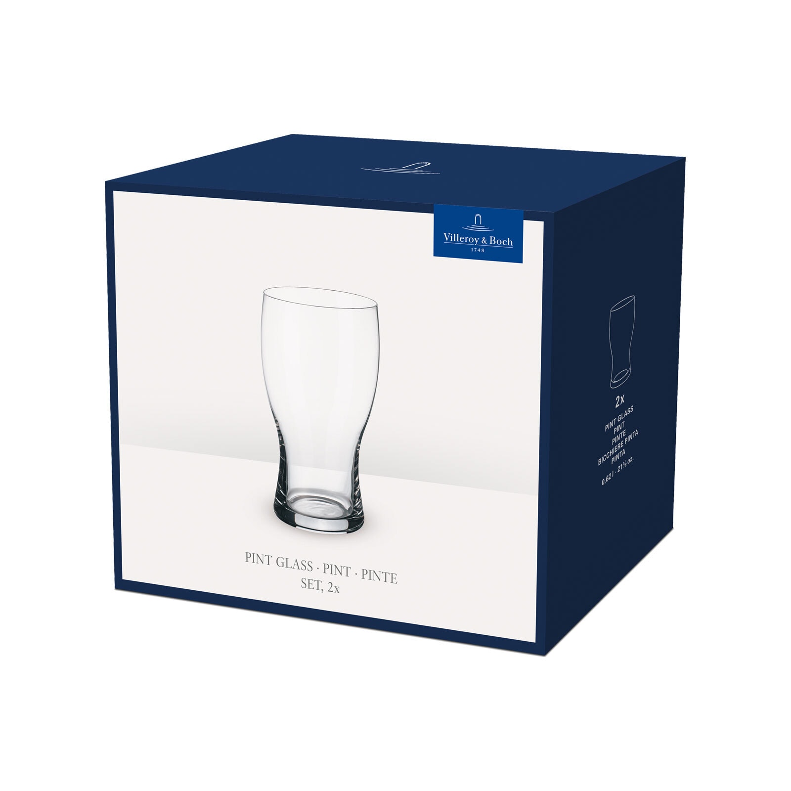 Villeroy & Boch Bierglas »Pilsgläser Purismo Bar 620 ml 2er Set transparent«