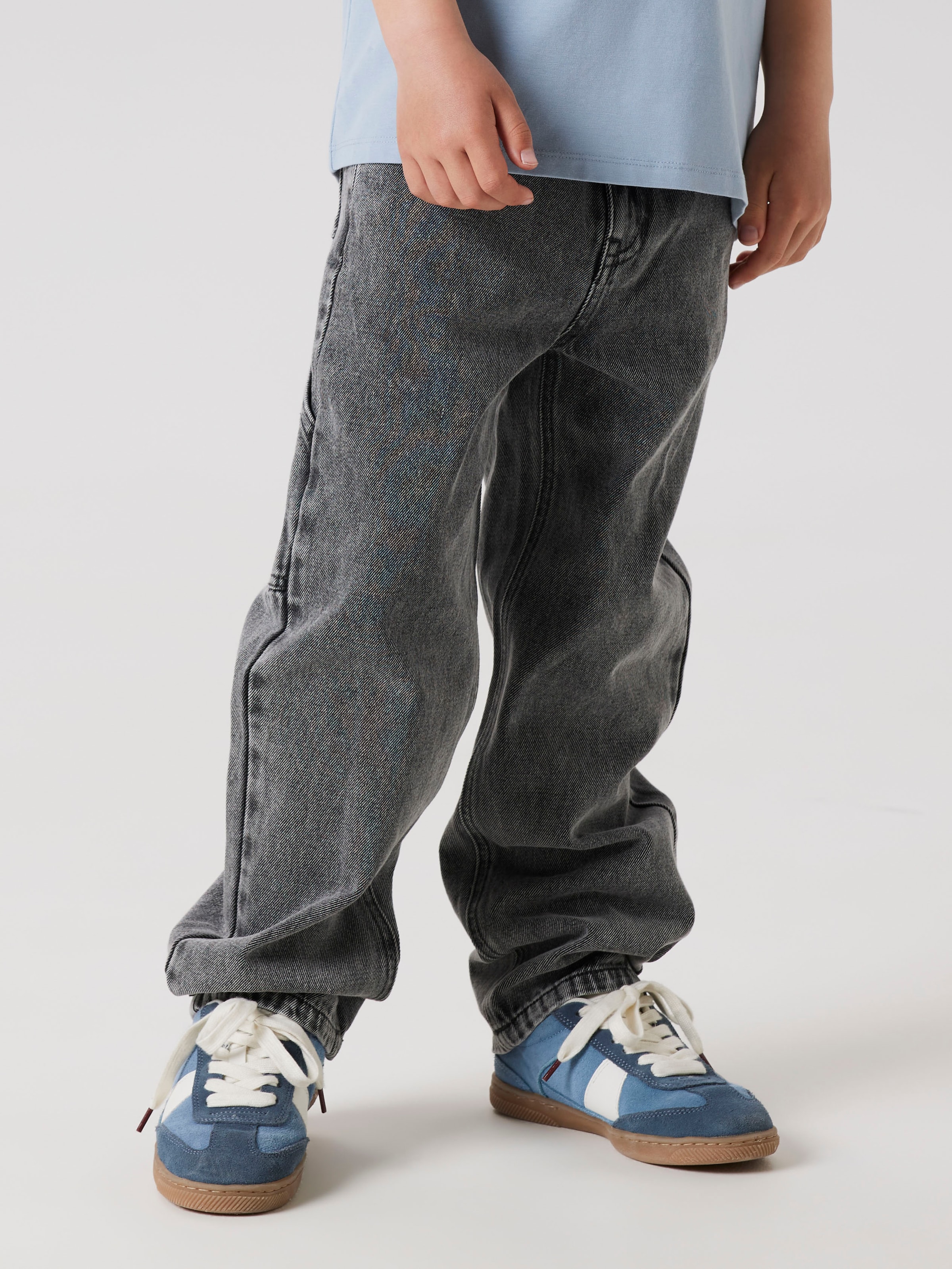 Name It 5-Pocket-Jeans »NKMRYAN für Jungen mit geradem Bein und 5-Pocket-Style«, unifarben, casual, straight fit, Baumwolle, Denim