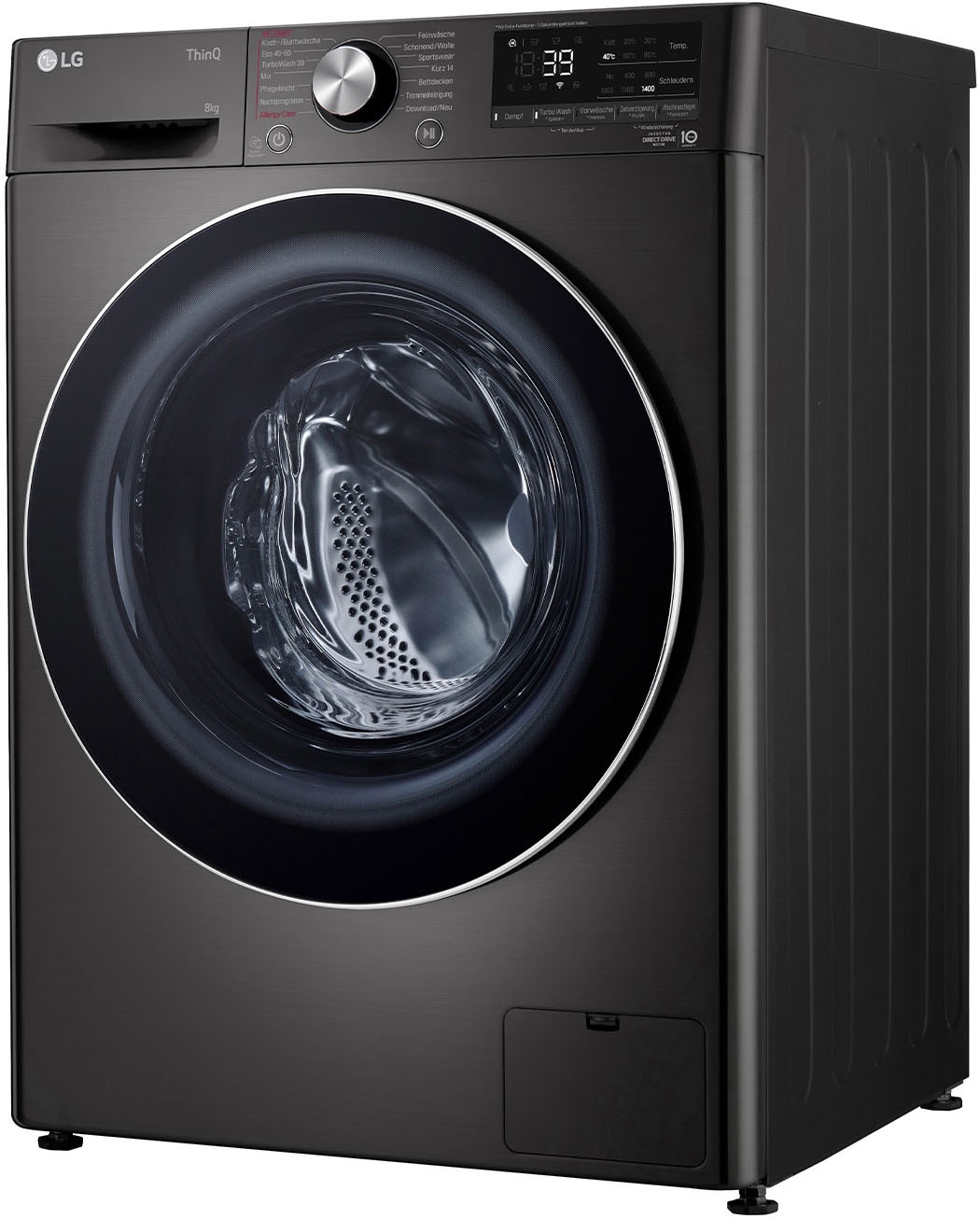 LG Waschmaschine »F4WV708P2BA«, 8 kg, 1400 U/min, TurboWash® - Waschen in nur 39 Minuten