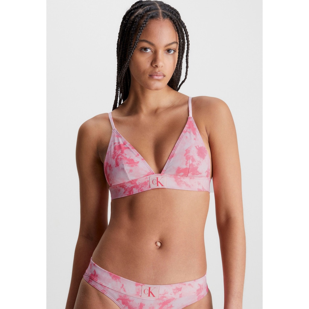 Calvin Klein Swimwear Triangel-Bikini-Top »FIXED TRIANGLE-RP-PRINT«