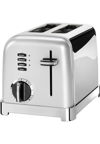 Cuisinart Toaster »CPT160SE«, 2 kurze Schlitze, für 2 Scheiben, 900 W, mit 6... kaufen
