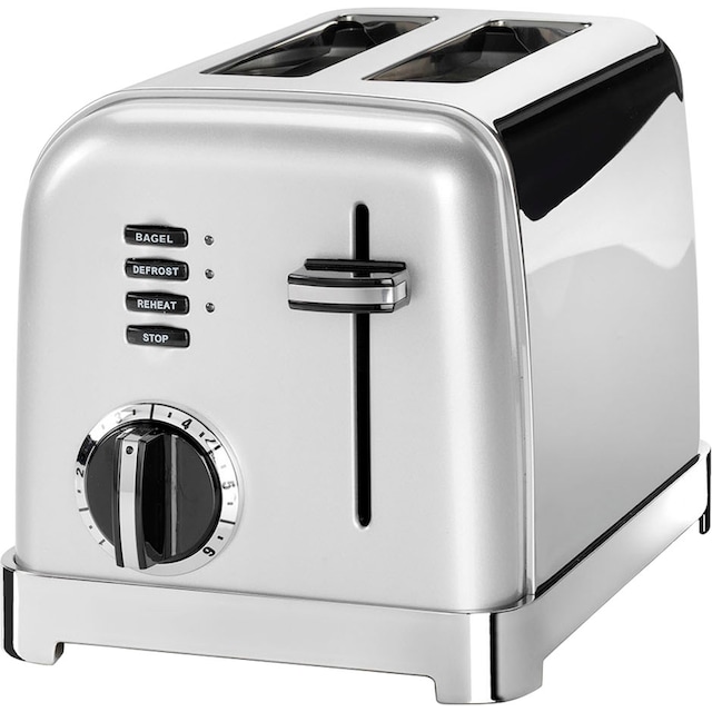 Cuisinart Toaster »CPT160SE«, 2 kurze Schlitze, für 2 Scheiben, 900 W,  extra breite Toastschlitze, Retro Design mit 3 Jahren XXL Garantie