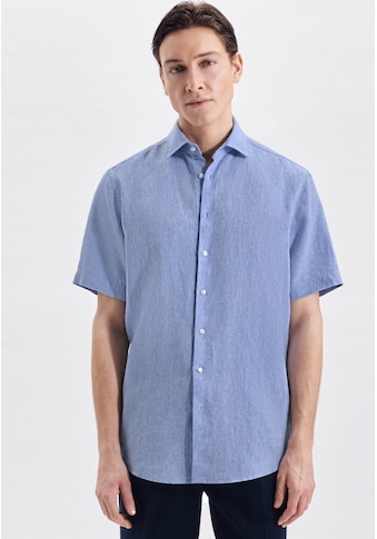 seidensticker Leinenhemd »Regular«, Regular Kurzarm Kentkragen Uni kaufen