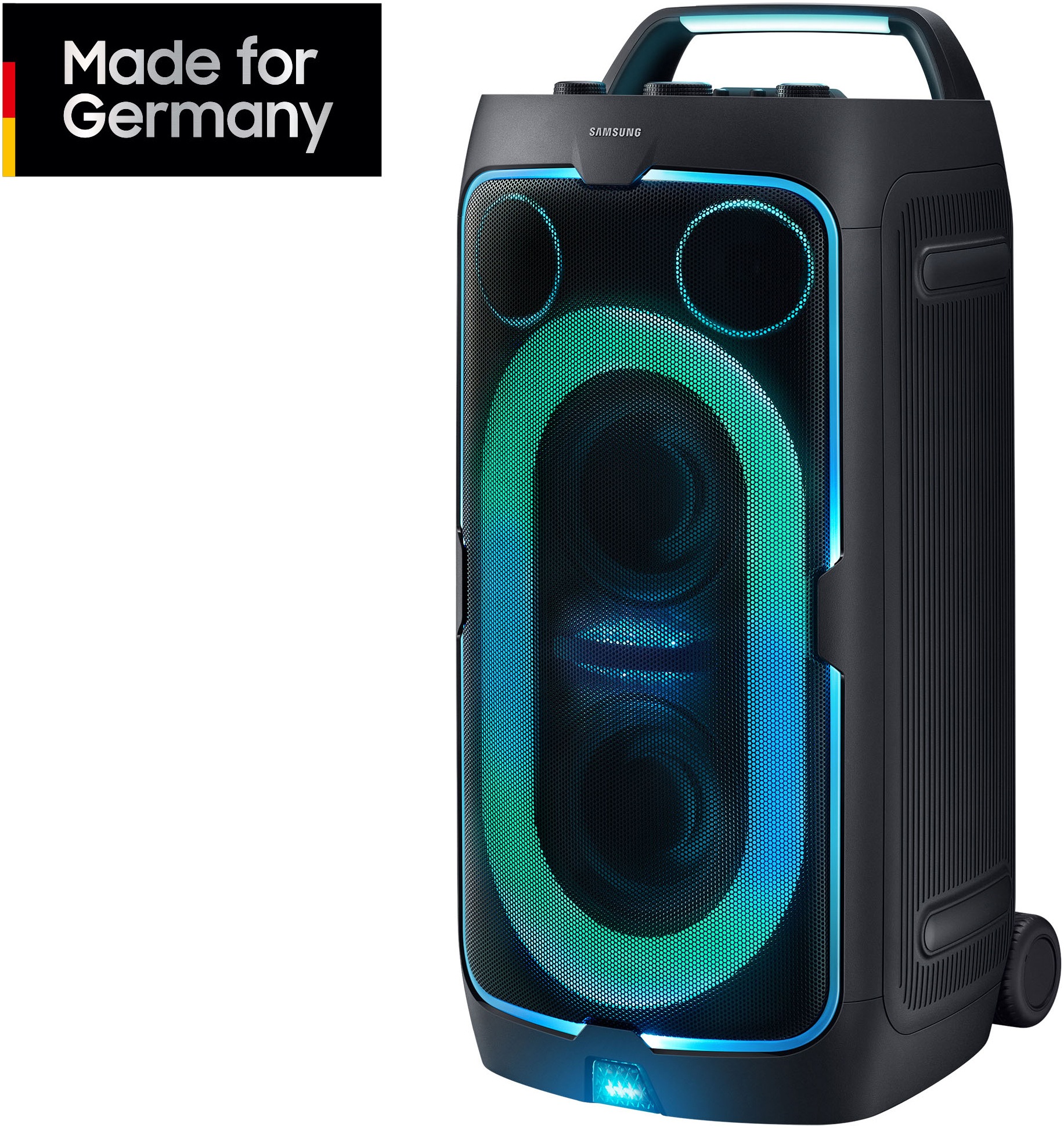 Samsung Party-Lautsprecher »Sound Tower MX-ST50F (2025)« 2.0 (Bluetooth Bassregelung | Beleuchtungseffekte | Lautstärkeregelung | Pairing | USB-Wiedergabe 240 W)