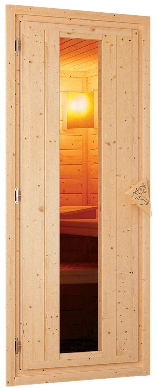 Karibu Saunahaus »Talo 1« Set,  Ofen 9 KW externe Strg easy