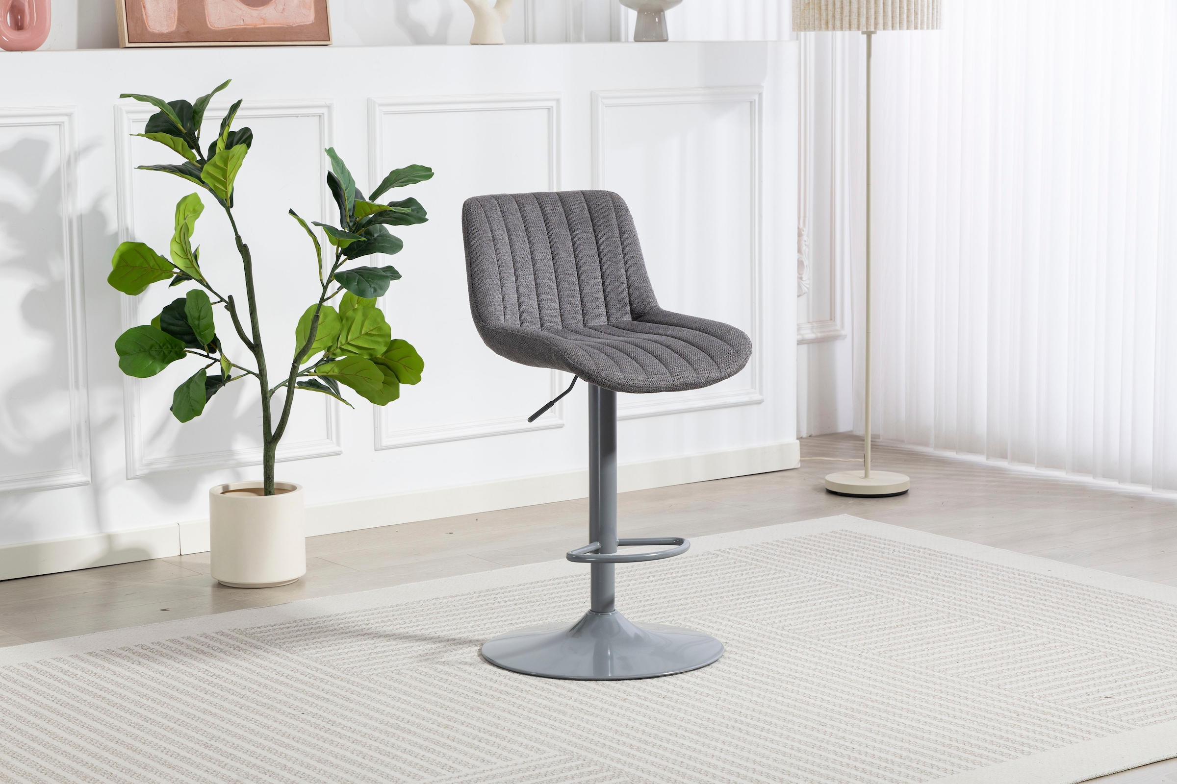 Duo Collection Barhocker »Kelly« 1 Stk. tlg. inkl. Rückenlehne und Fußstütze, höhenverstellbar, 360° drehbar