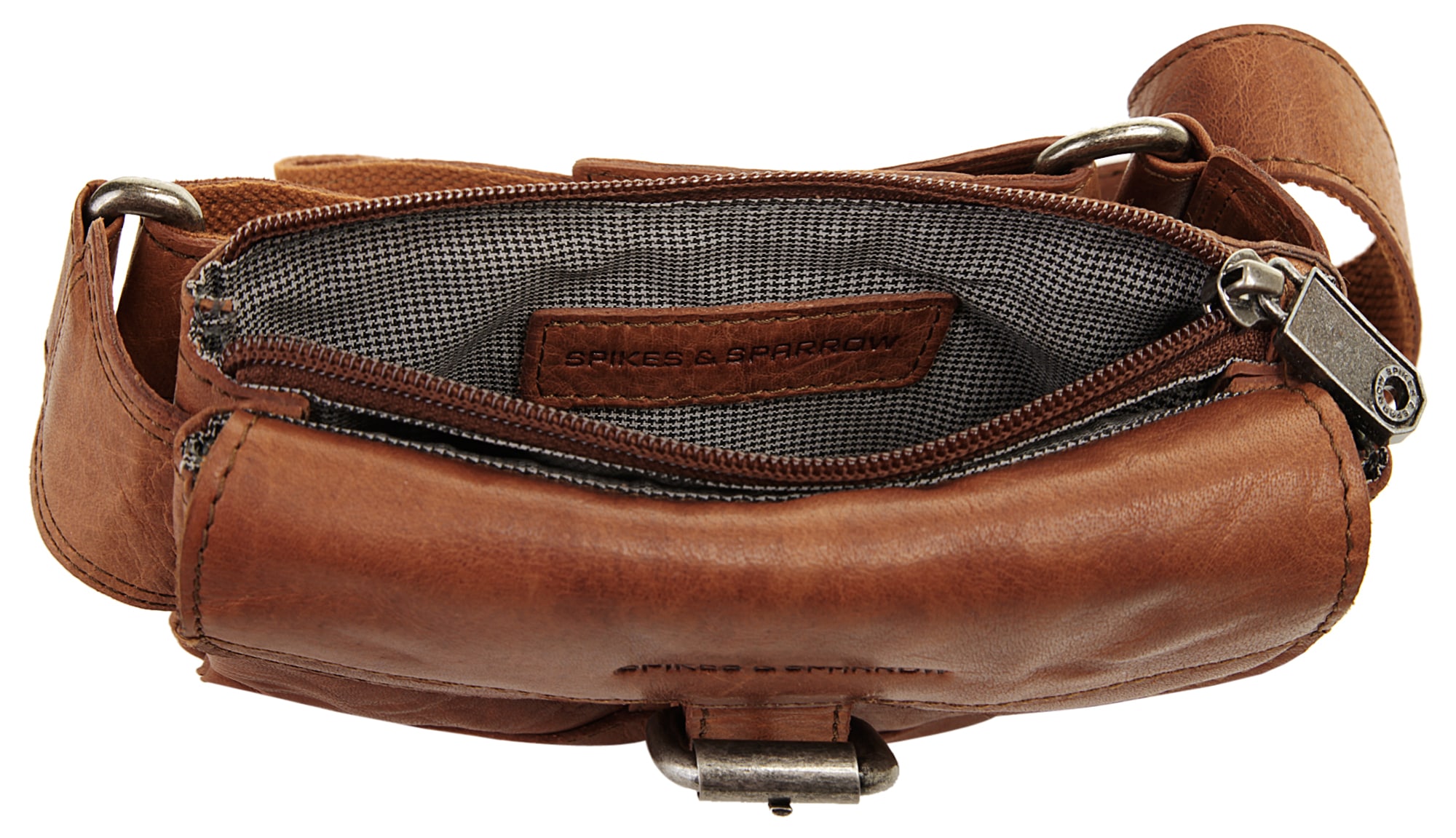 Spikes & Sparrow Gürteltasche, echt Leder