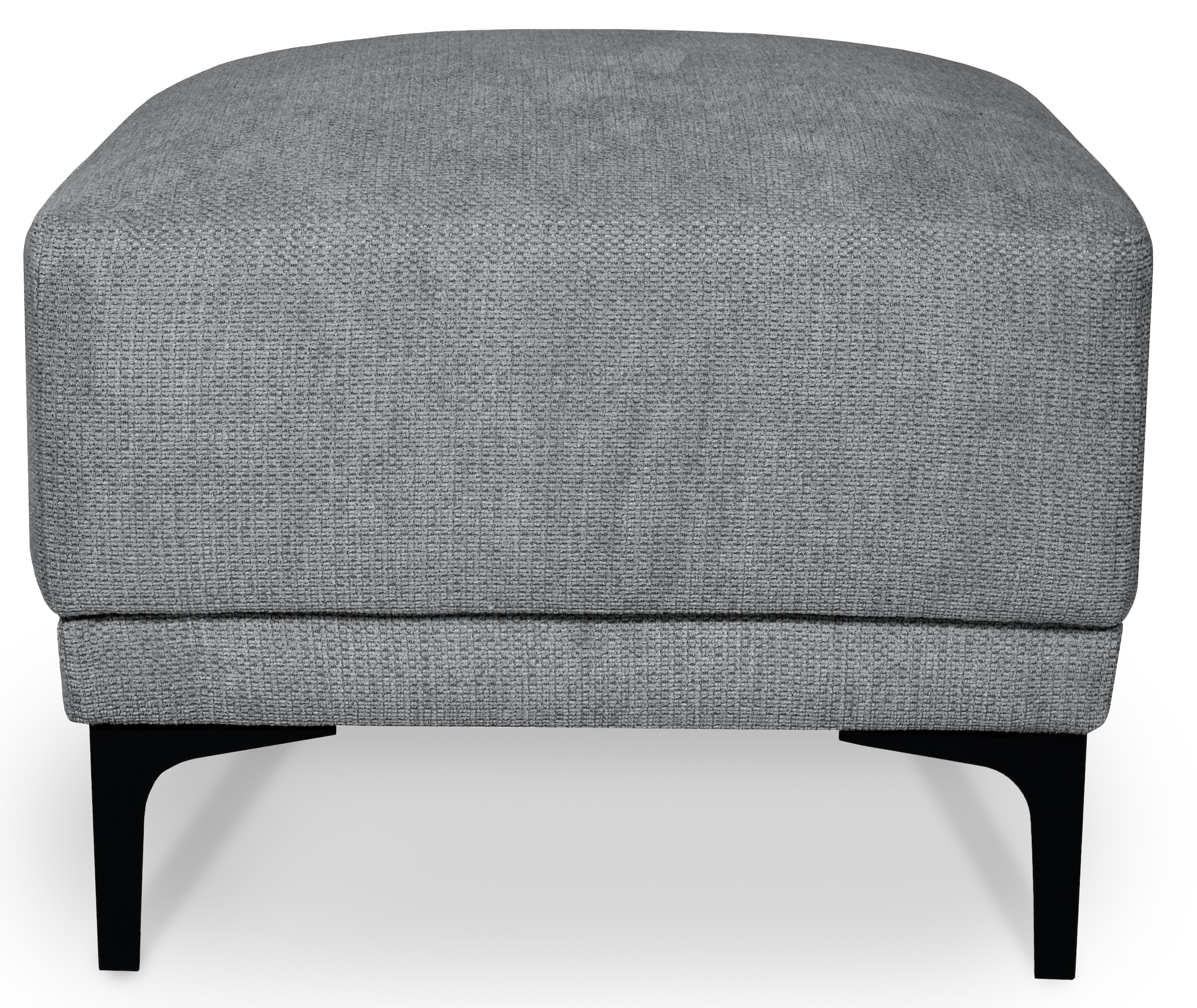 Places of Style Polsterhocker »Xander«, Breite 58 cm, Soft-Touch Chenille, schwarze Metallfüße