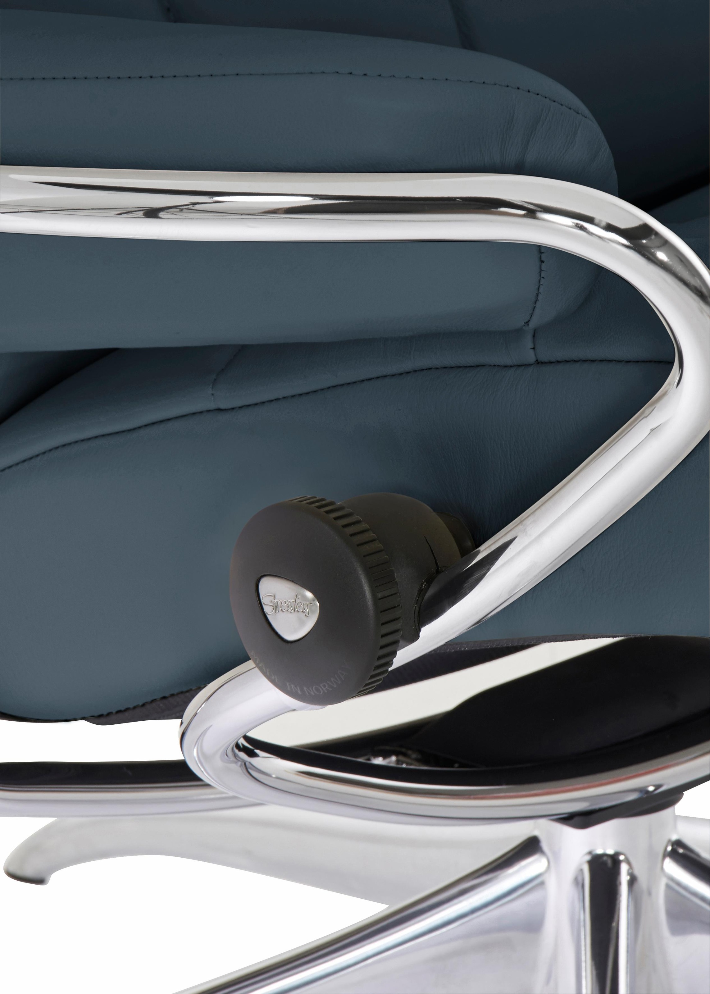 Stressless® Relaxsessel »London« Set, Relaxsessel mit Hocker,  mit Hocker, High Back, mit Star Base, Gestell Chrom