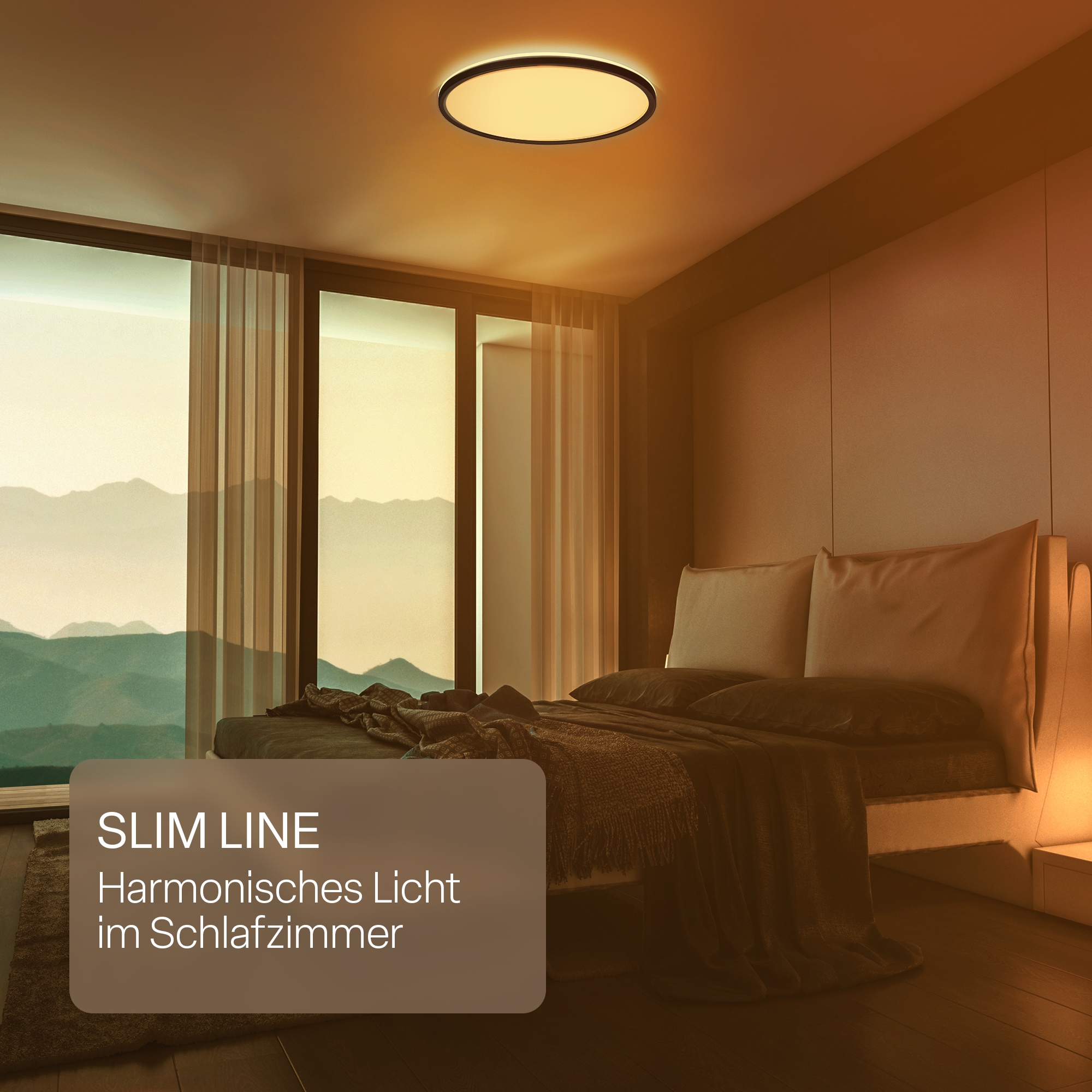 B.K.Licht LED Panel »SHALLOW« LED-Board 1 Stk. warmweiß - kaltweiß 42x3 cm, Badlampe, Badezimmer, Küche, Wohnzimmer