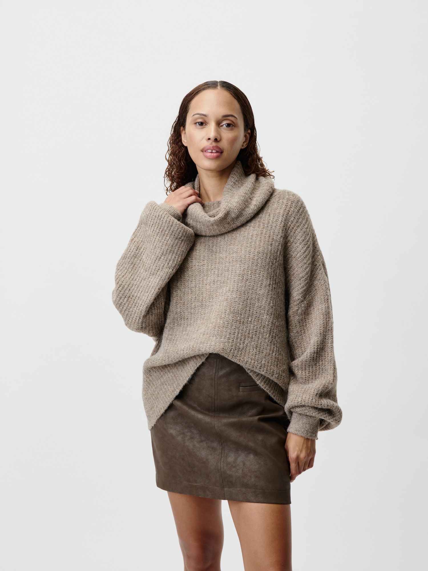 LeGer Strickpullover »Jarine, LeGer by Lena Gercke« Loose fit mit Rundhalsausschnitt