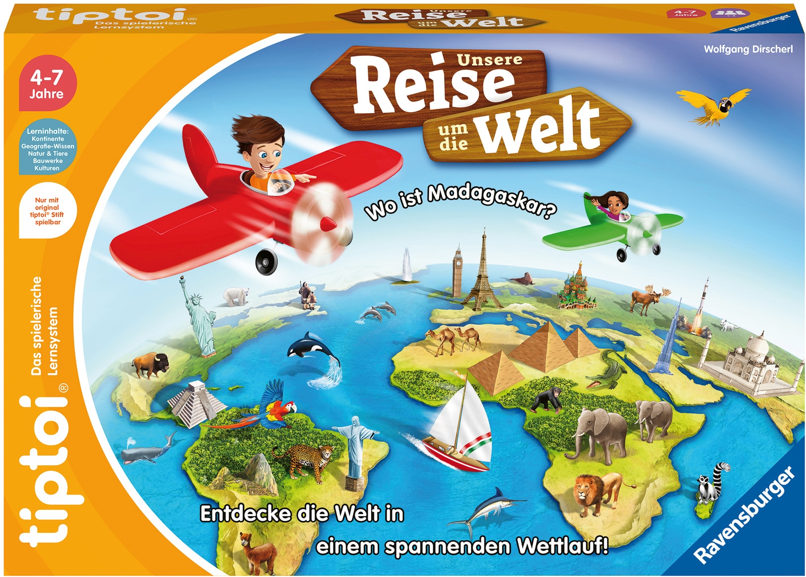 Ravensburger Spiel »tiptoi® Unsere Reise um die Welt«, Made in Europe, FSC® - schützt Wald - weltweit