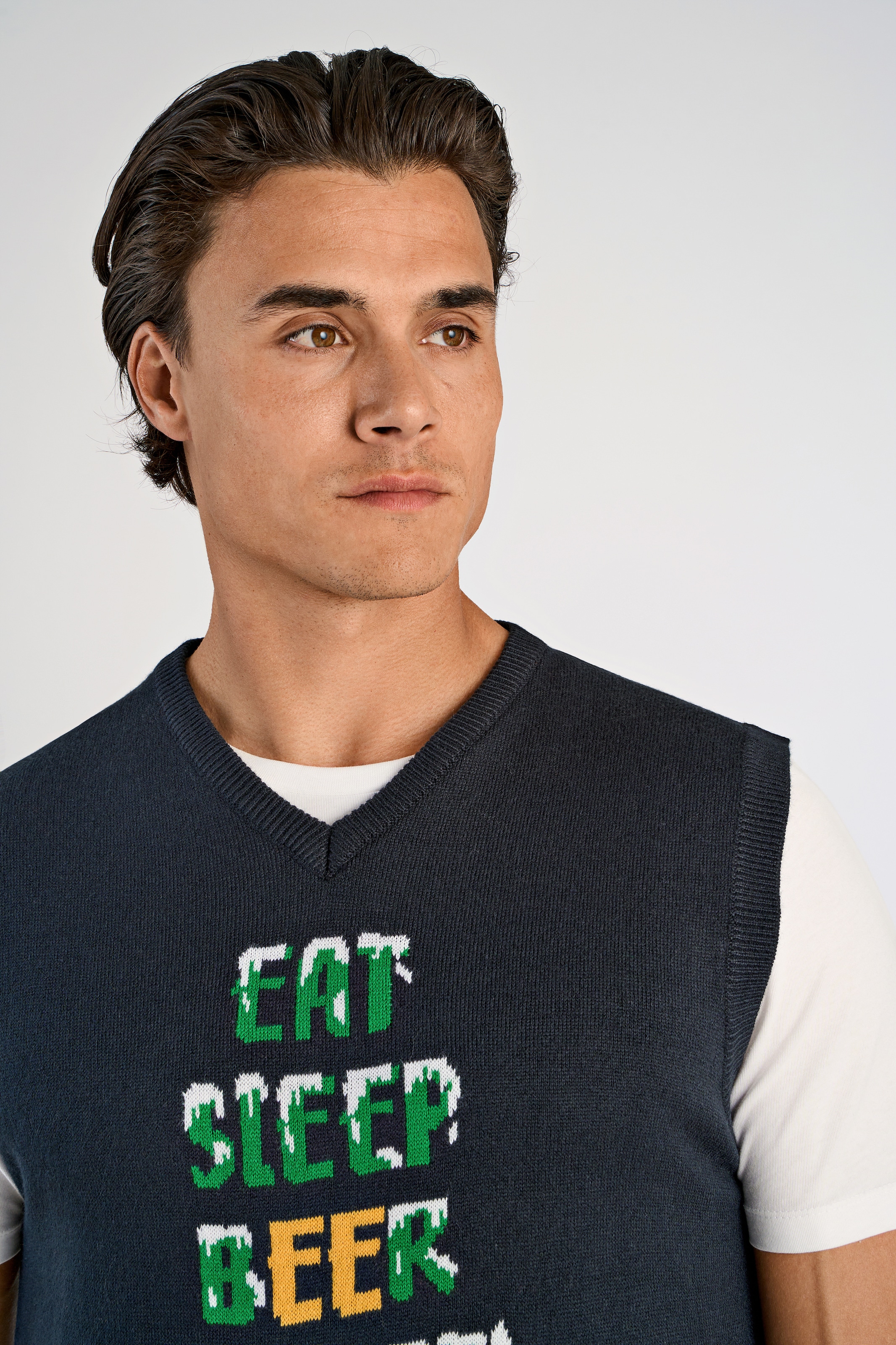 LINDBERGH Pullunder , mit weihnachtlichem Intarsien Muster
