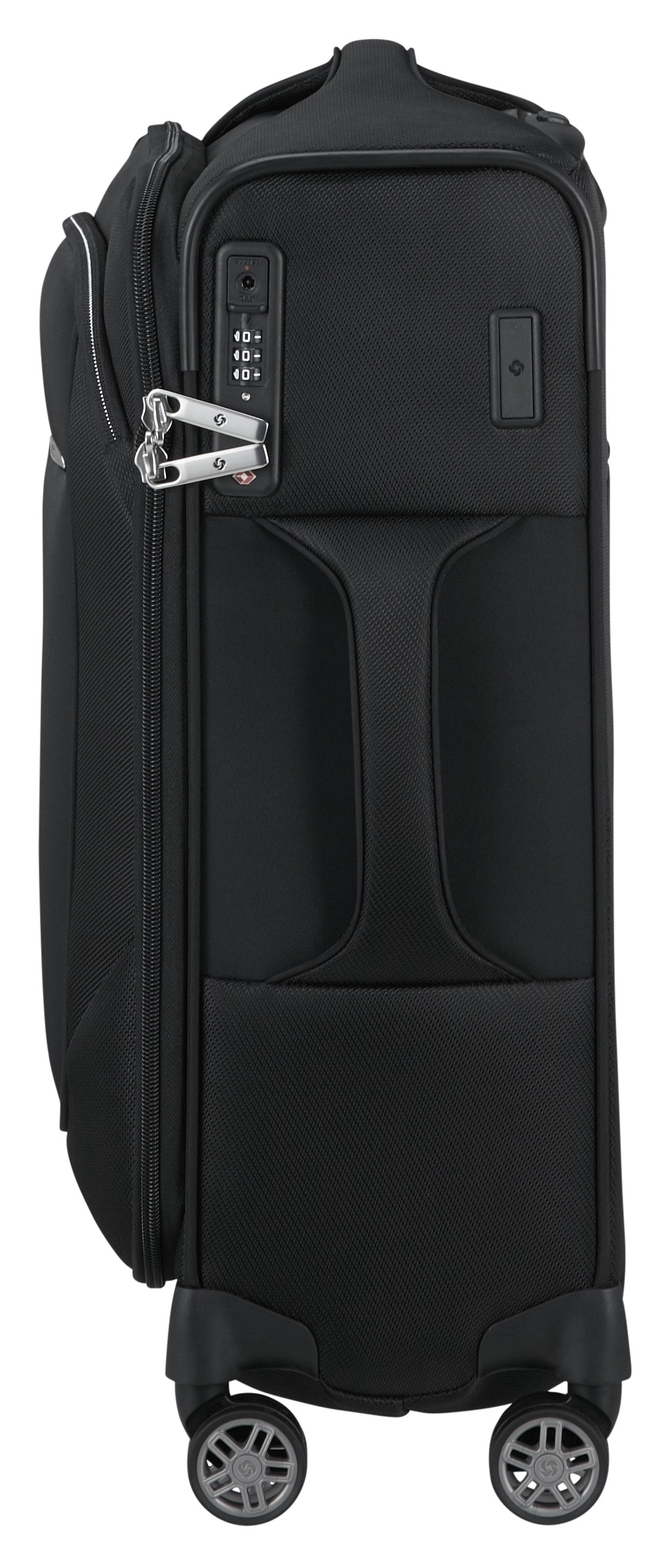 Samsonite Weichgepäck-Trolley »RE-LITE, verschiedene Größen und Farben«, (Set, 2 St., mit 2 Packwürfeln), 4 Rollen, Reisekoffer TSA-Schloss Stickerbogen Volumenerweiterung Laptopfach