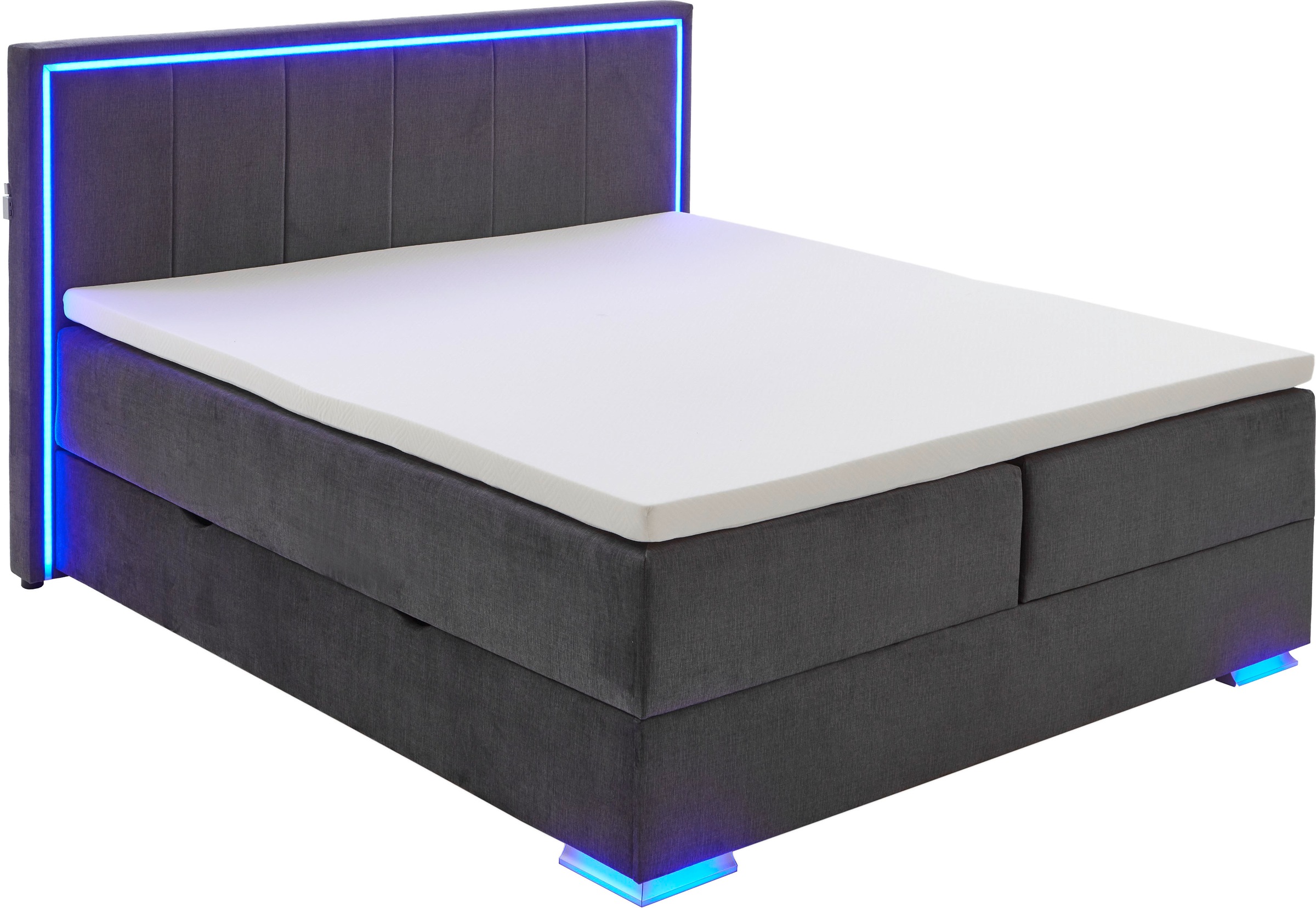 meise.möbel Boxspringbett »Colorado II«, inkl. LED-Beleuchtung & Topper