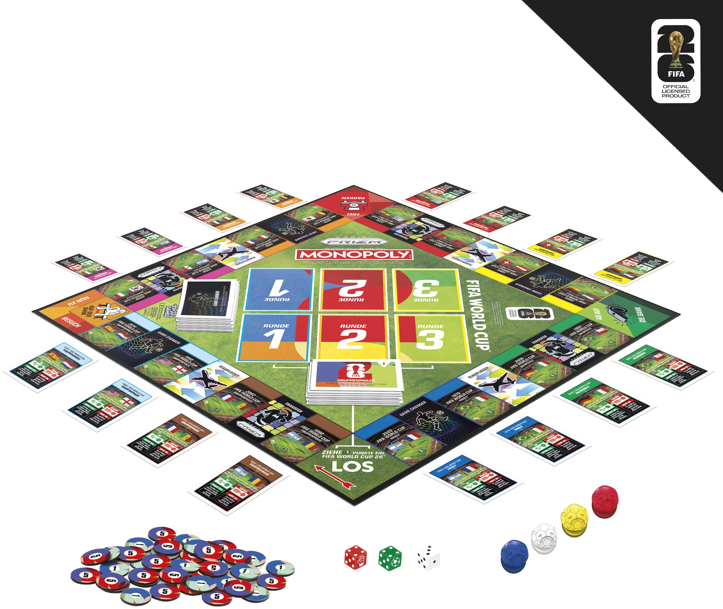 Hasbro Spiel »Monopoly Panini Prizm: FIFA World Cup«