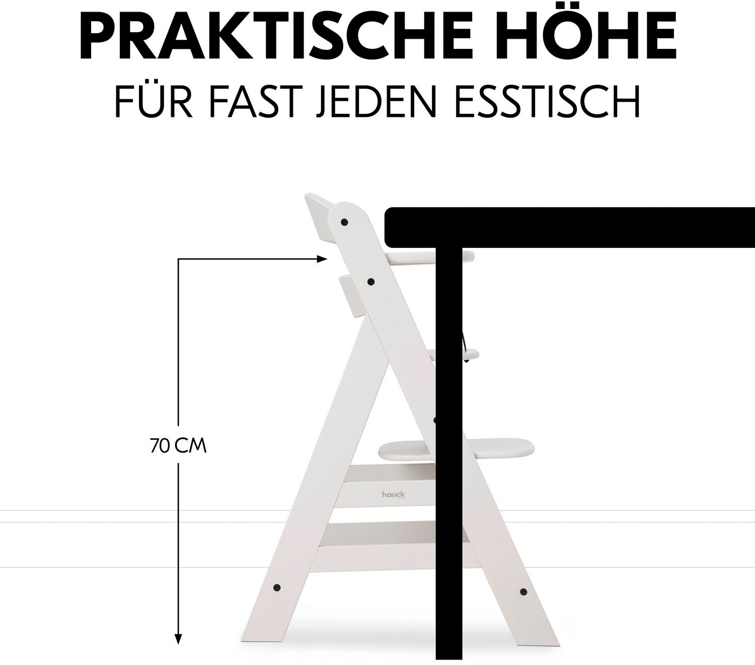 Hauck Hochstuhl »Alpha+, Creme«, FSC® - schützt Wald - weltweit