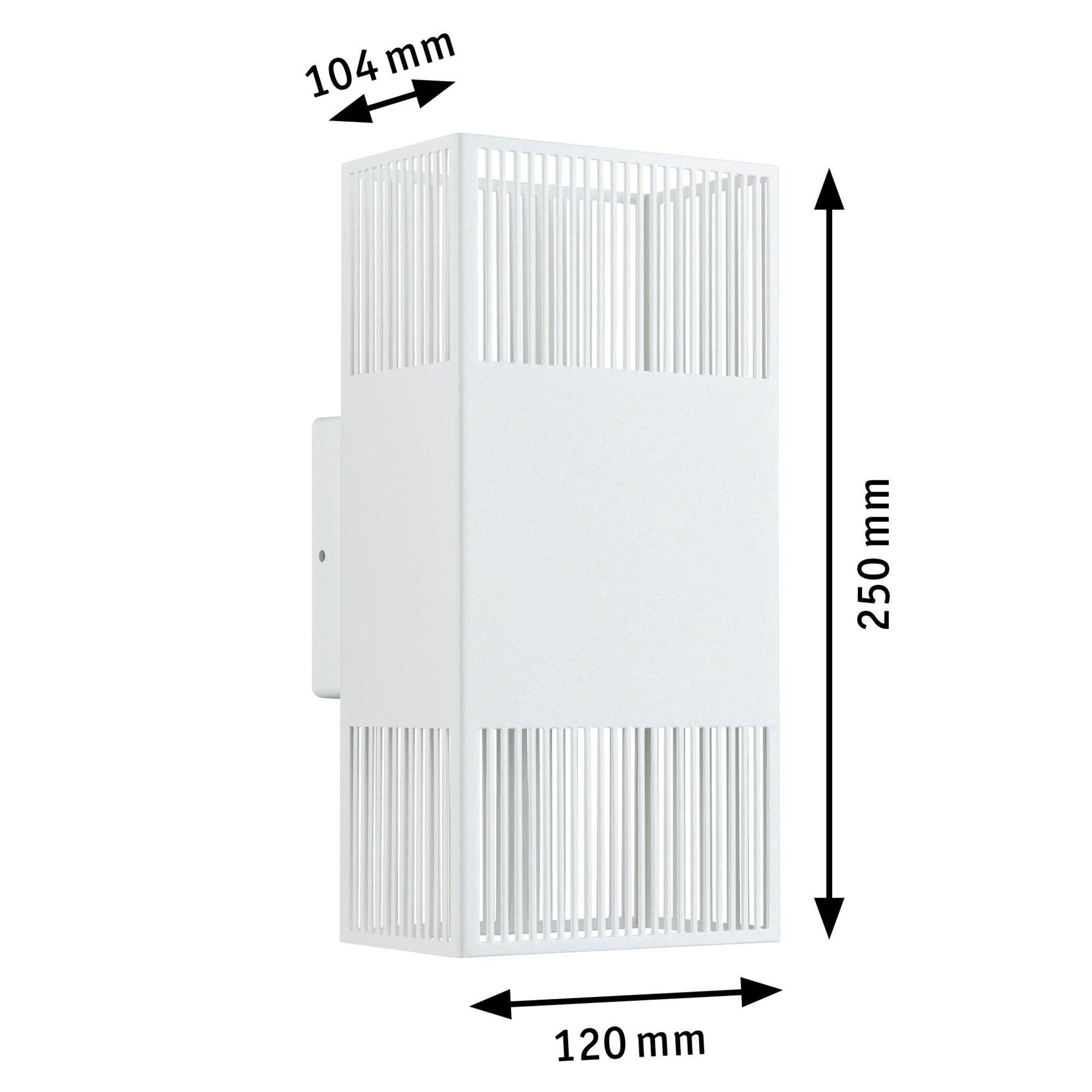 Paulmann LED Wandleuchte »Tharin« LED-Modul 1 Stk. Warmweiß spritzwassergeschützt