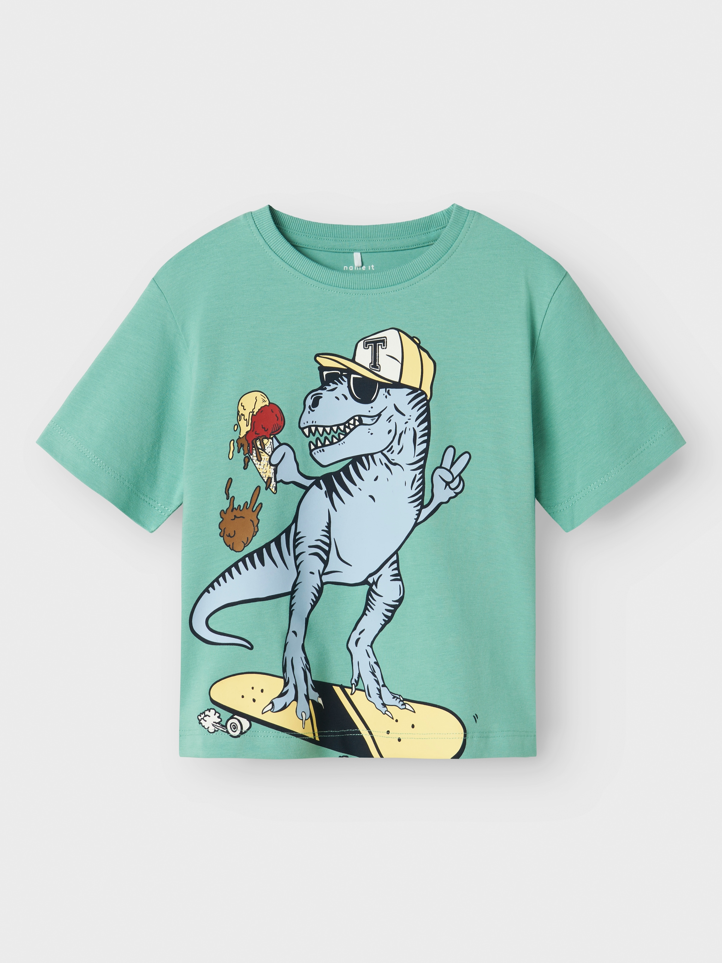 Name It T-Shirt »NMMDINO NREG SS TOP 2P« Packung, 2 Stk.